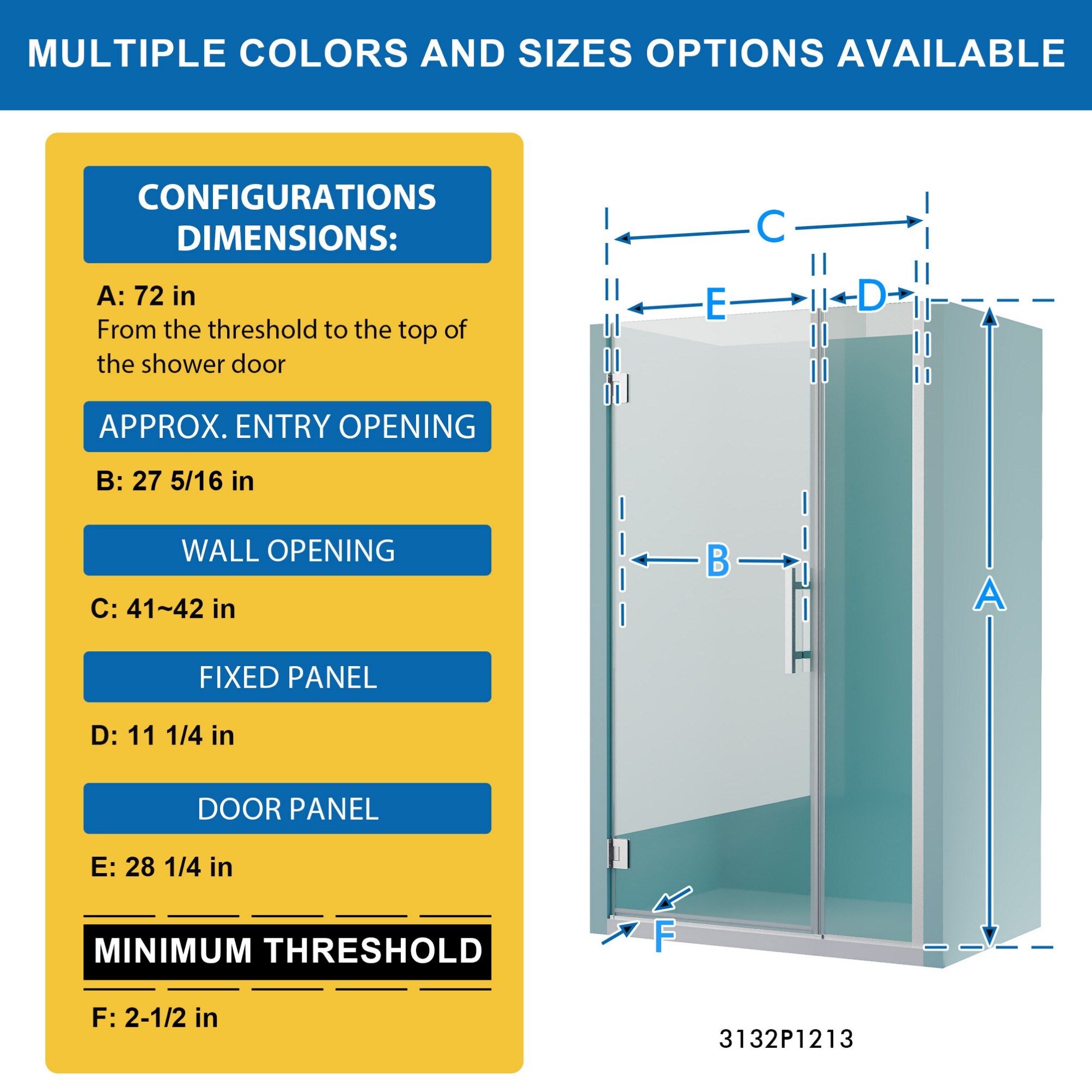 WELLFOR FLEX-32-12CH Shower-Doors - View #2