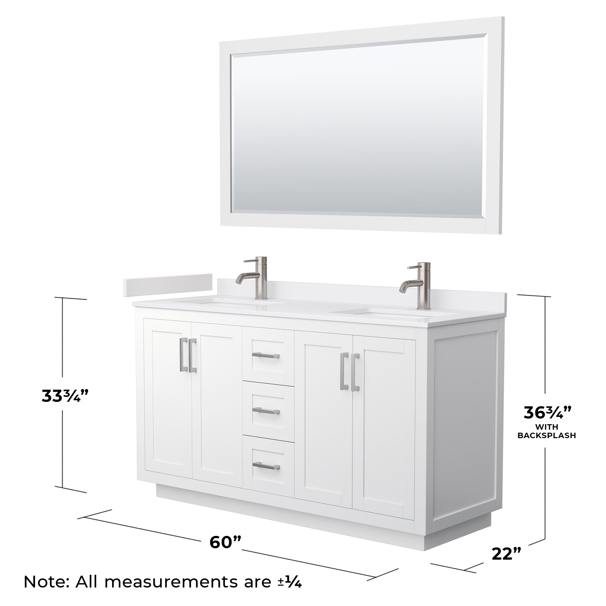 Wyndham Collection WCF292960DWHWCUNSM58 Bath-Vanity-Combo - View #6