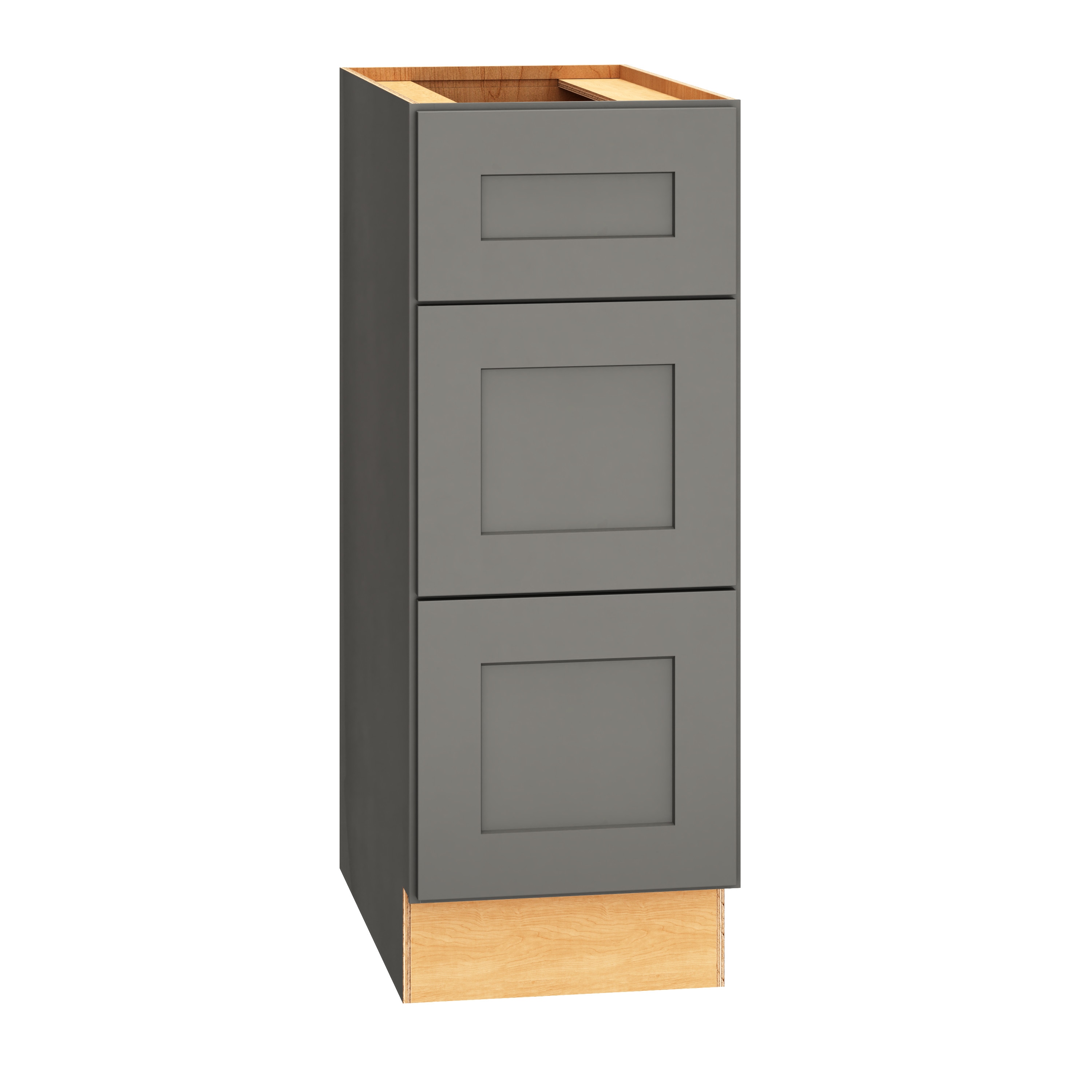 Diamond Express 328 VDB1232.521 Jamestown 12-in W x 32.5-in H x 21-in D Moonstone Gray 3 -Drawer Wood Wall-mount Cabinet Banks
