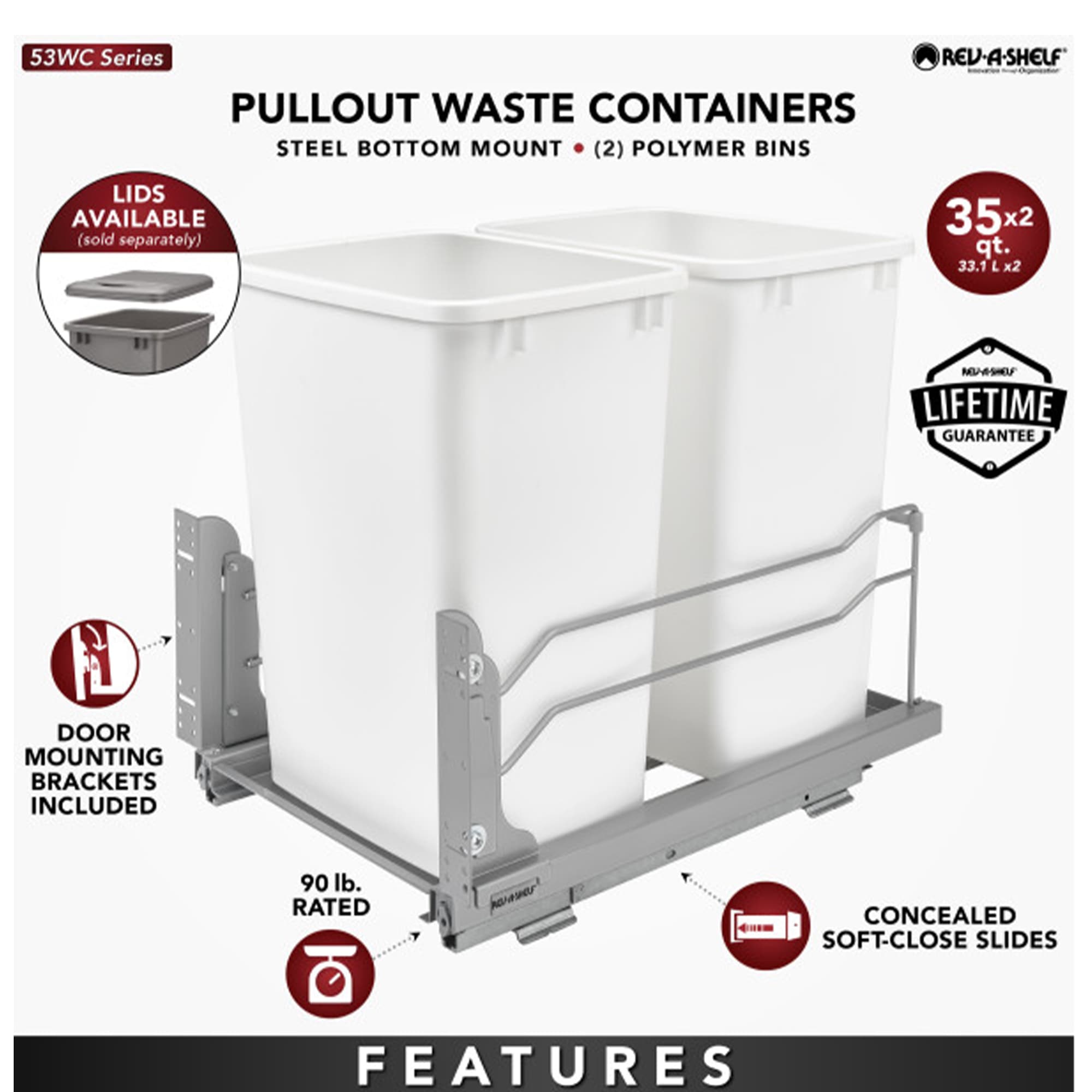 Rev-A-Shelf 272507 Pullout-Trash-Cans - View #3