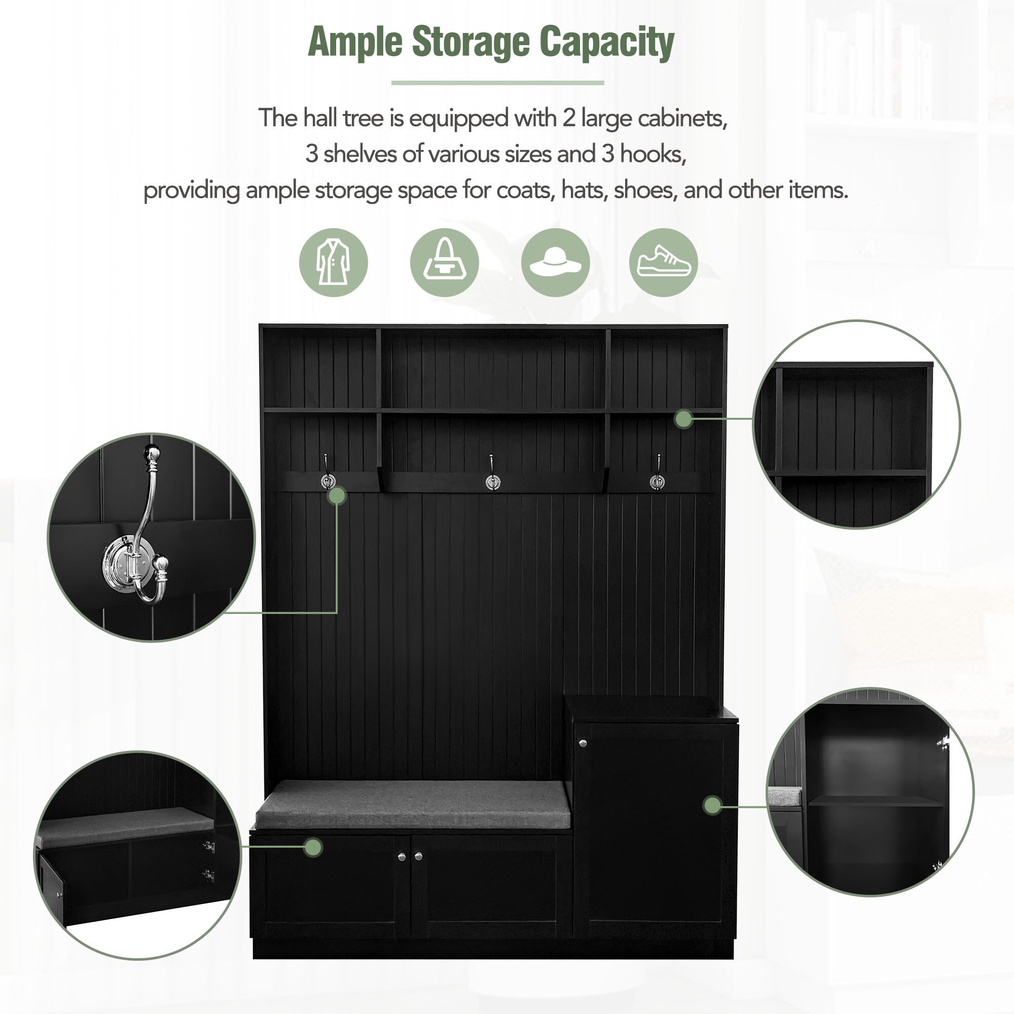 Bybafun YA2500160 Hall-Trees - View #15