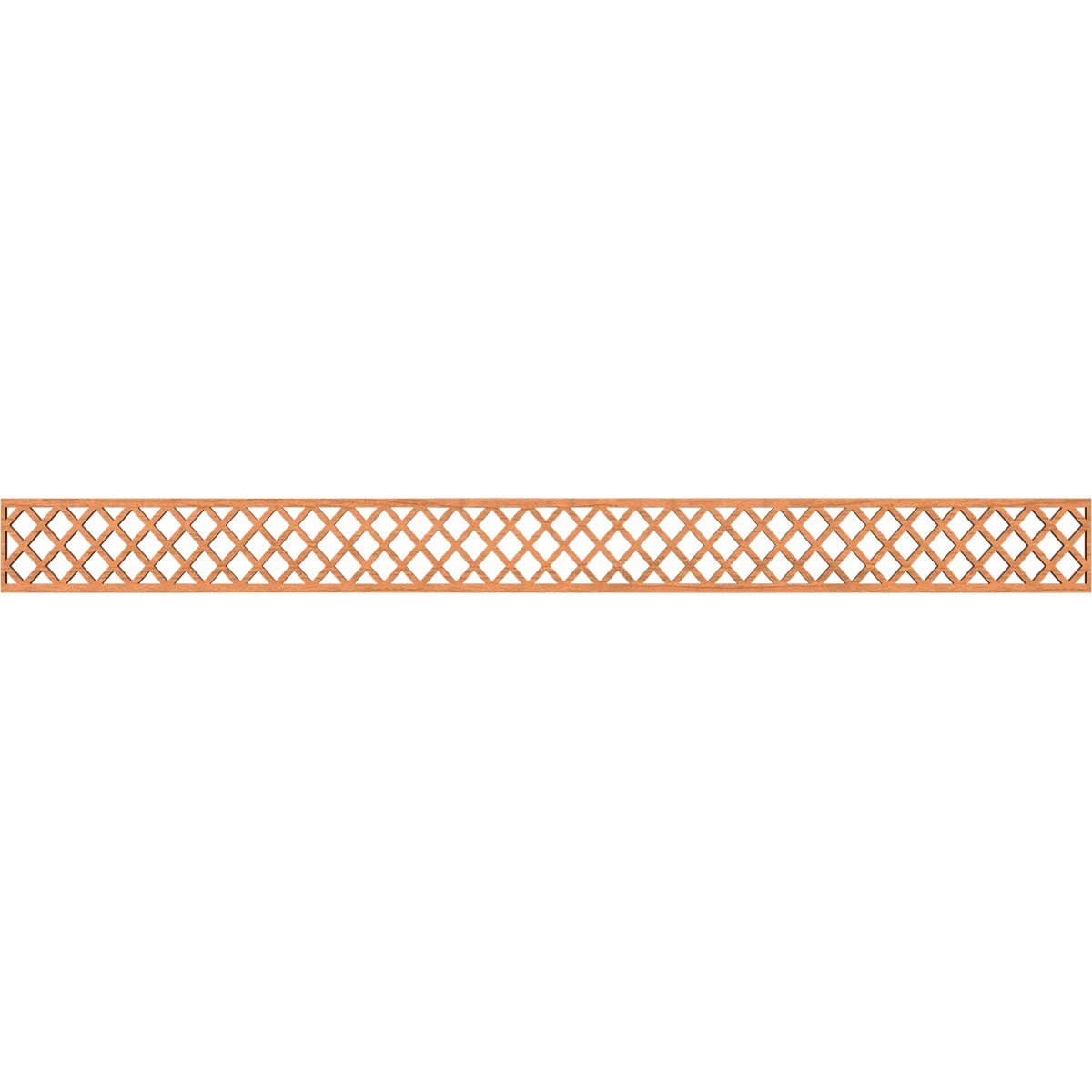Ekena Millwork MLDA04X46MNCCH Manchester Fretwork Flat Trim 4-in x 3.87-ft Cherry Brown Unfinished 2156296 Pierced Wall Panel Moulding