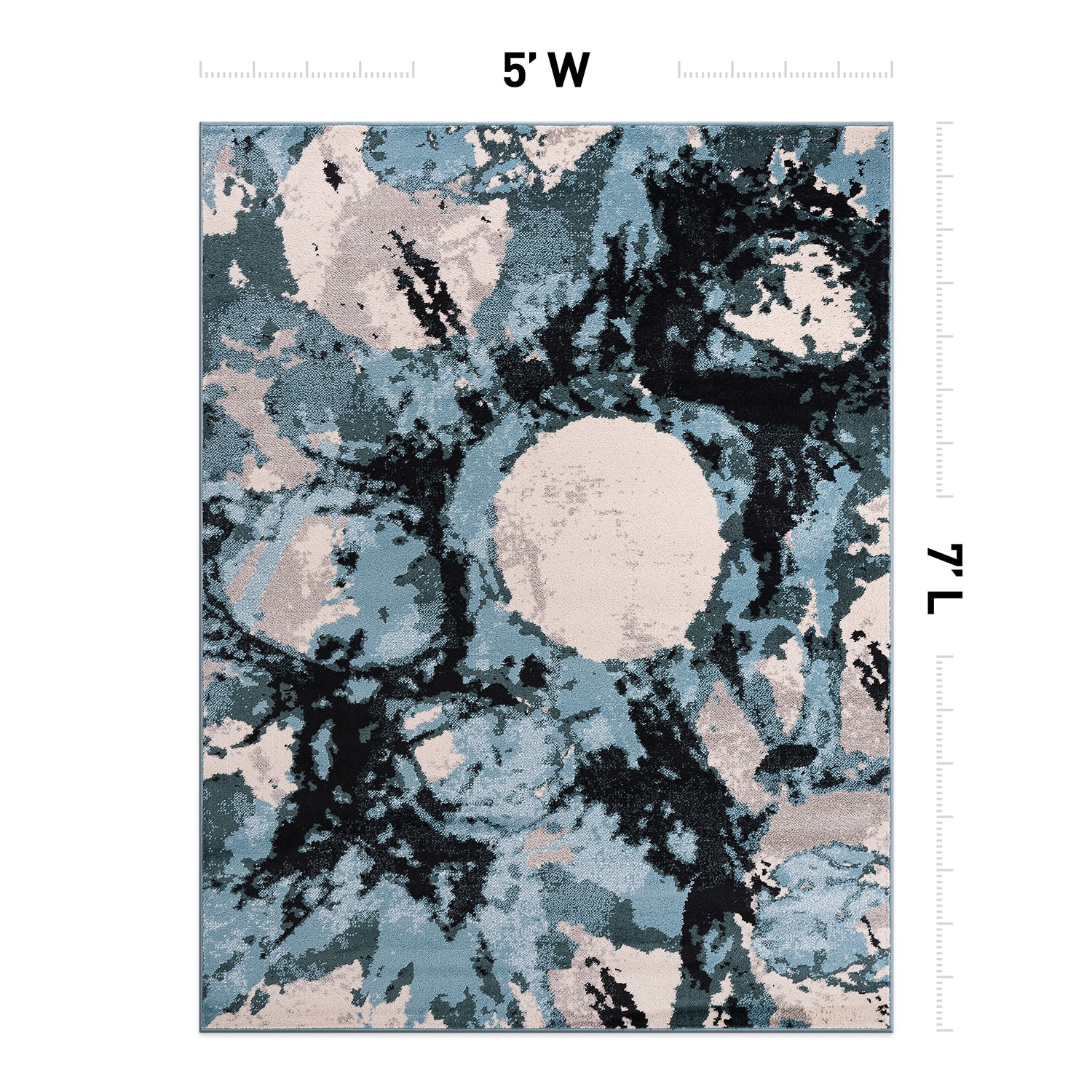 World Rug Gallery 389BLUE5X7 rugs - View #3