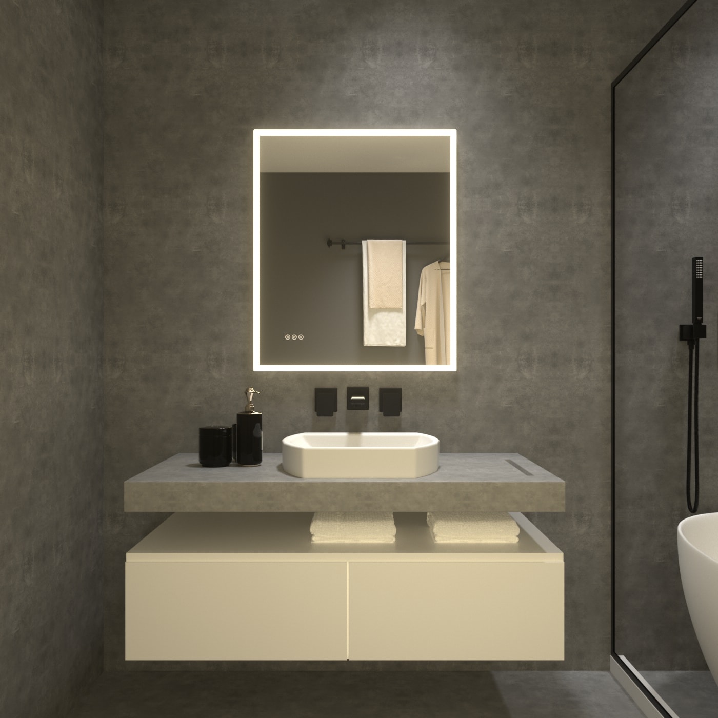 TaiMei MC04-3036SF1 Framed-Bath-Mirrors - View #13