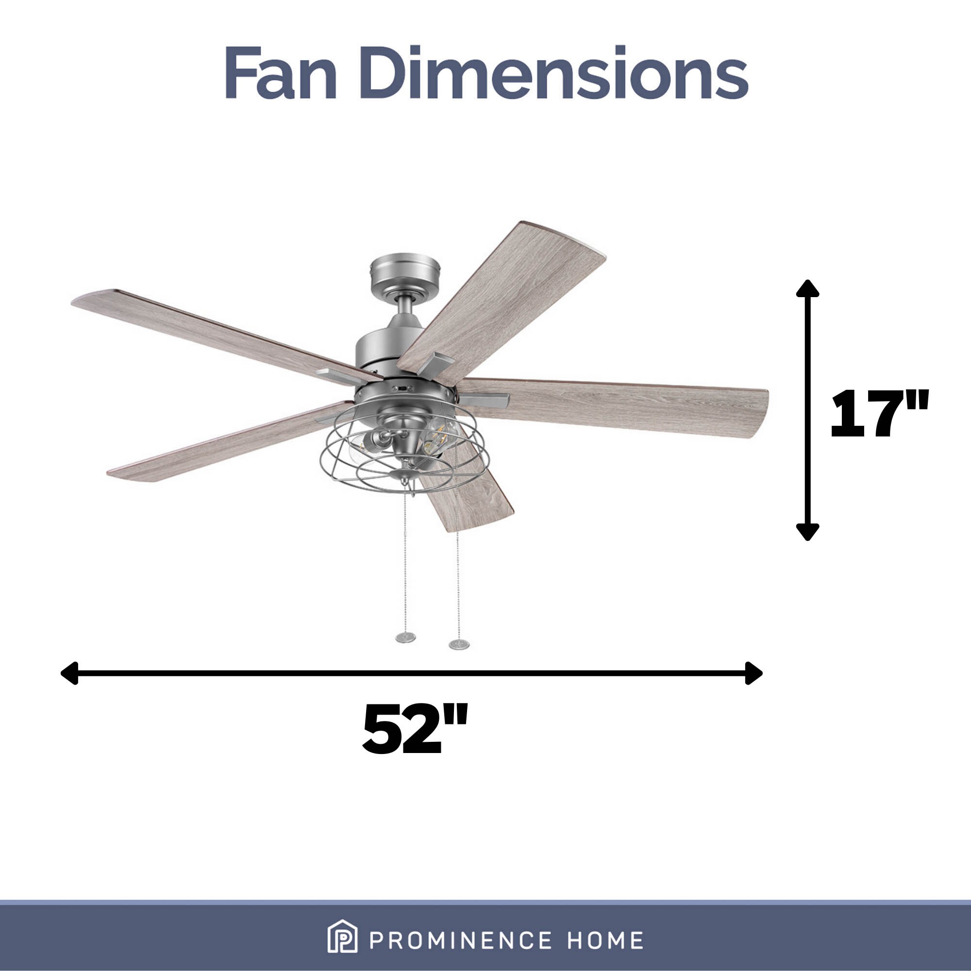 Marshall 52" Pewter Industrial Ceiling Fan with LED Light