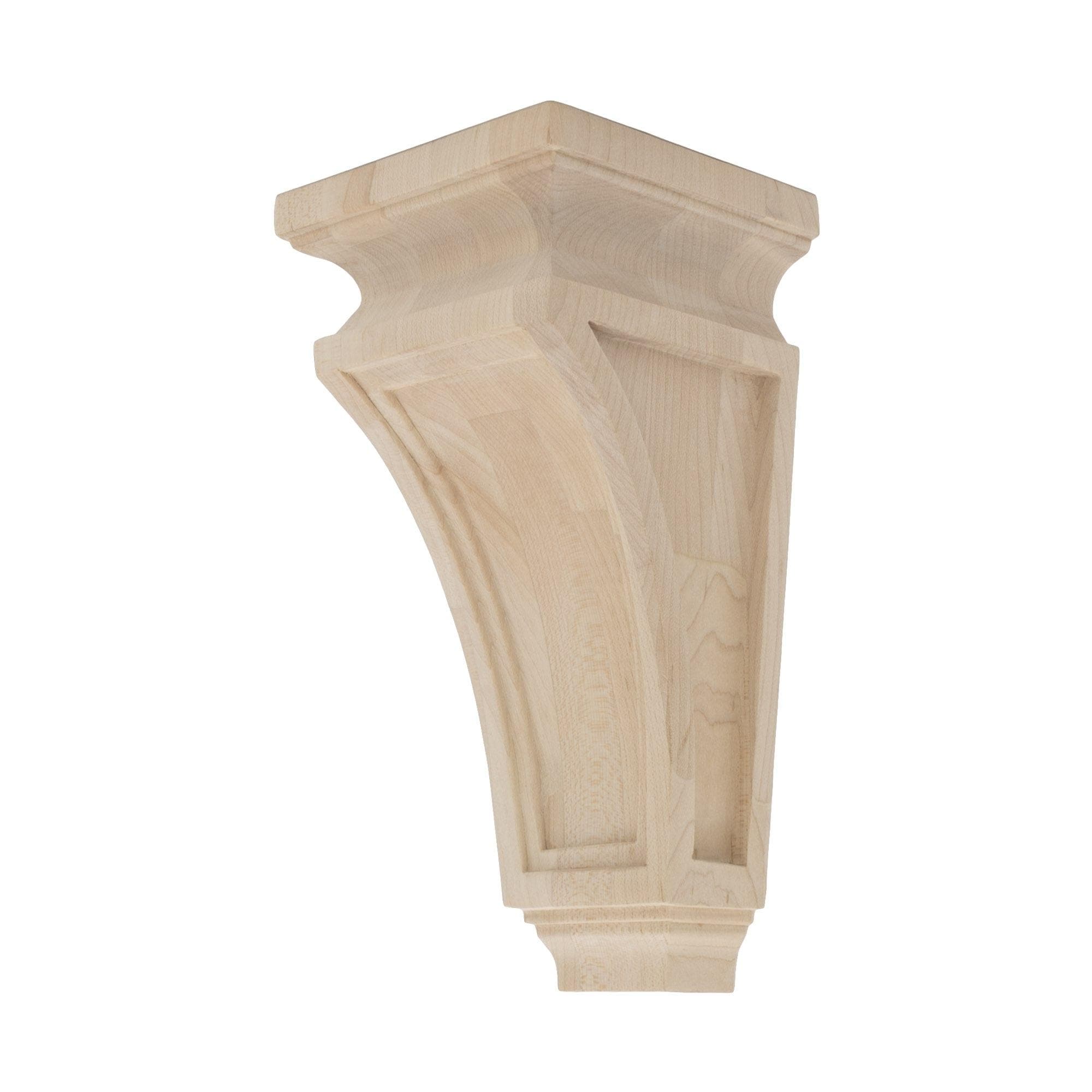 Architectural Products by Outwater 3P5.13.00134 3.875-in x 3.875-in x 8-in Mission Finished Maple Multiple colors/finishes Wood Paintable/Stainable Corbel