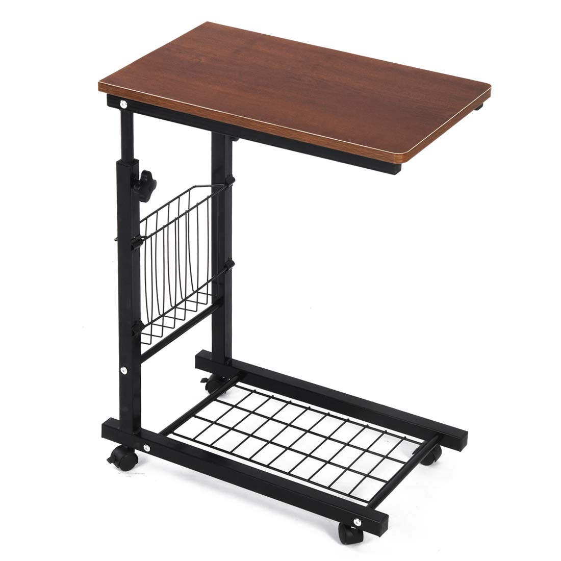 Mondawe OR-W1265-ZY 21.5-in W x 24-in H Brown Composite Modern End Table Assembly Required
