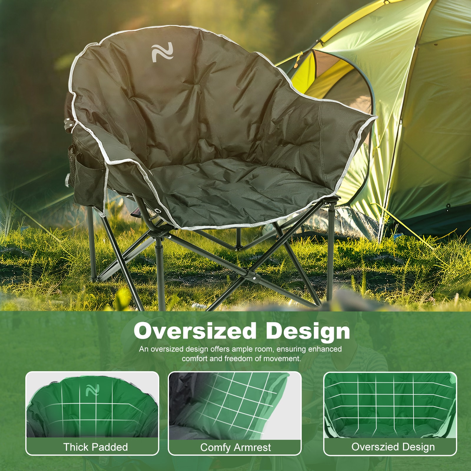 Esazn I1327138-BK-TWINFL Beach-Camping-Chairs - View #3