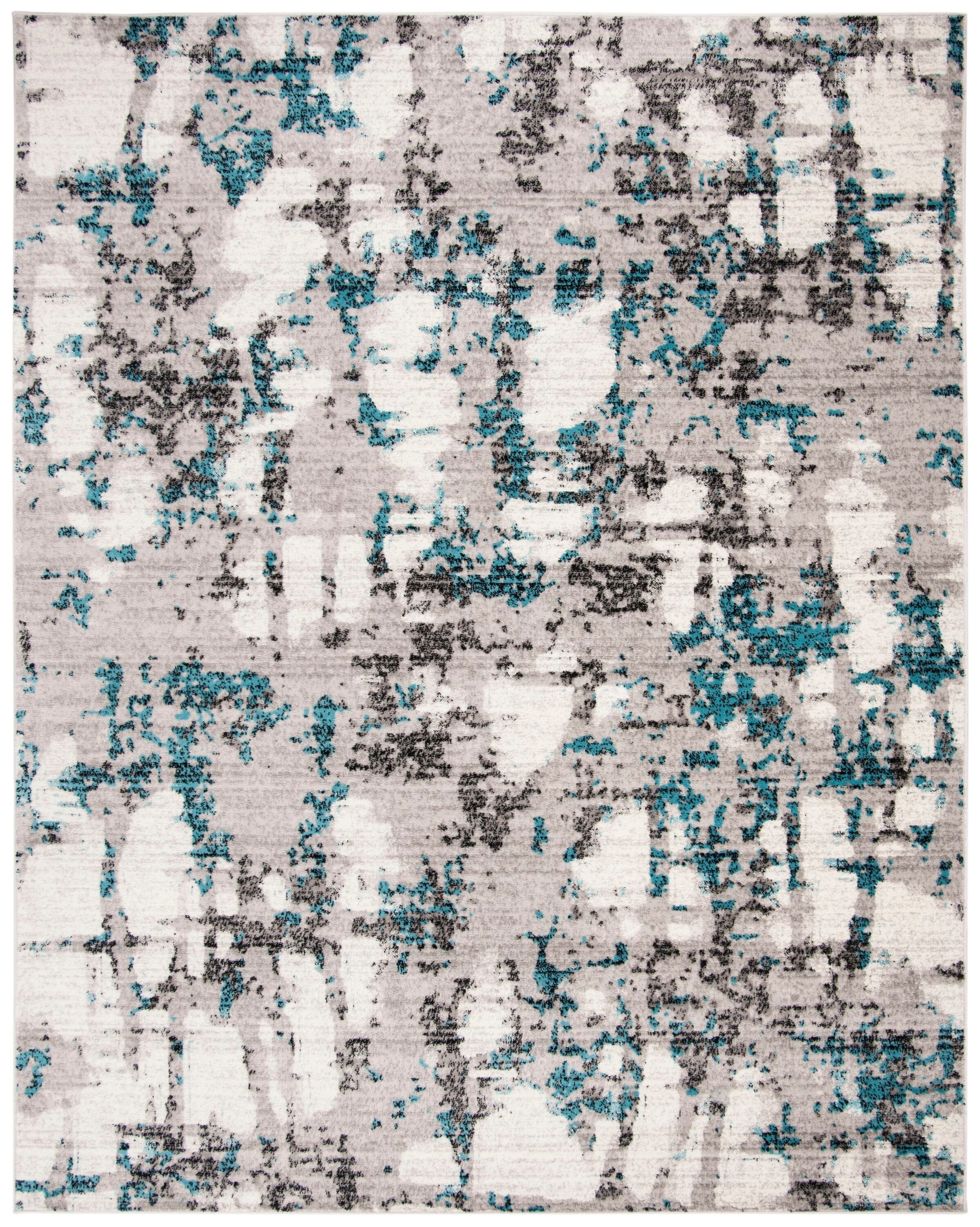 Safavieh SKY193B-9 Skyler Zinca 9 x 12 (ft) Loomed Polypropylene Gray/Blue Rectangular Indoor Abstract Area rug