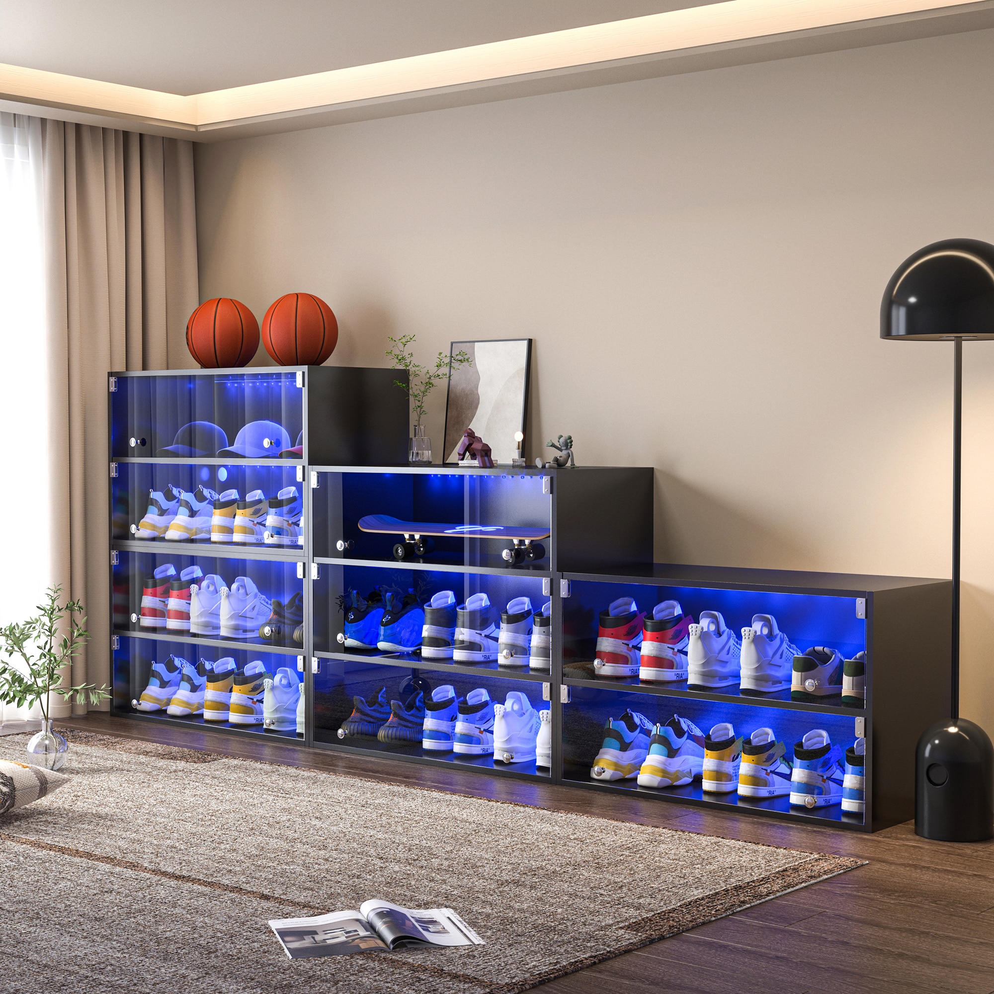 SINOFURN SYC080009BK Shoe-Racks - View #7