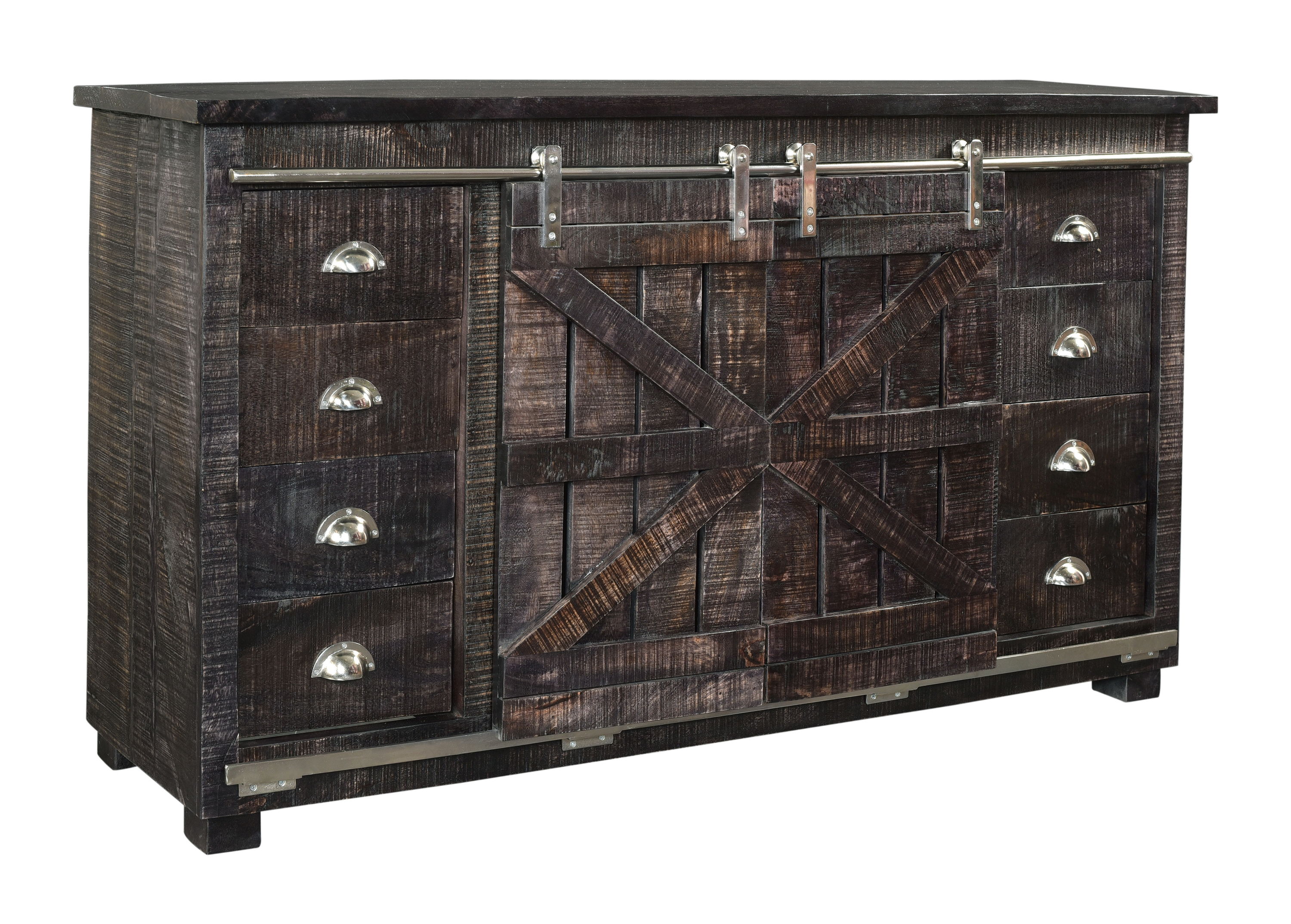 Coast to Coast 98246 Farmhouse Bada Dark Brown Console Table