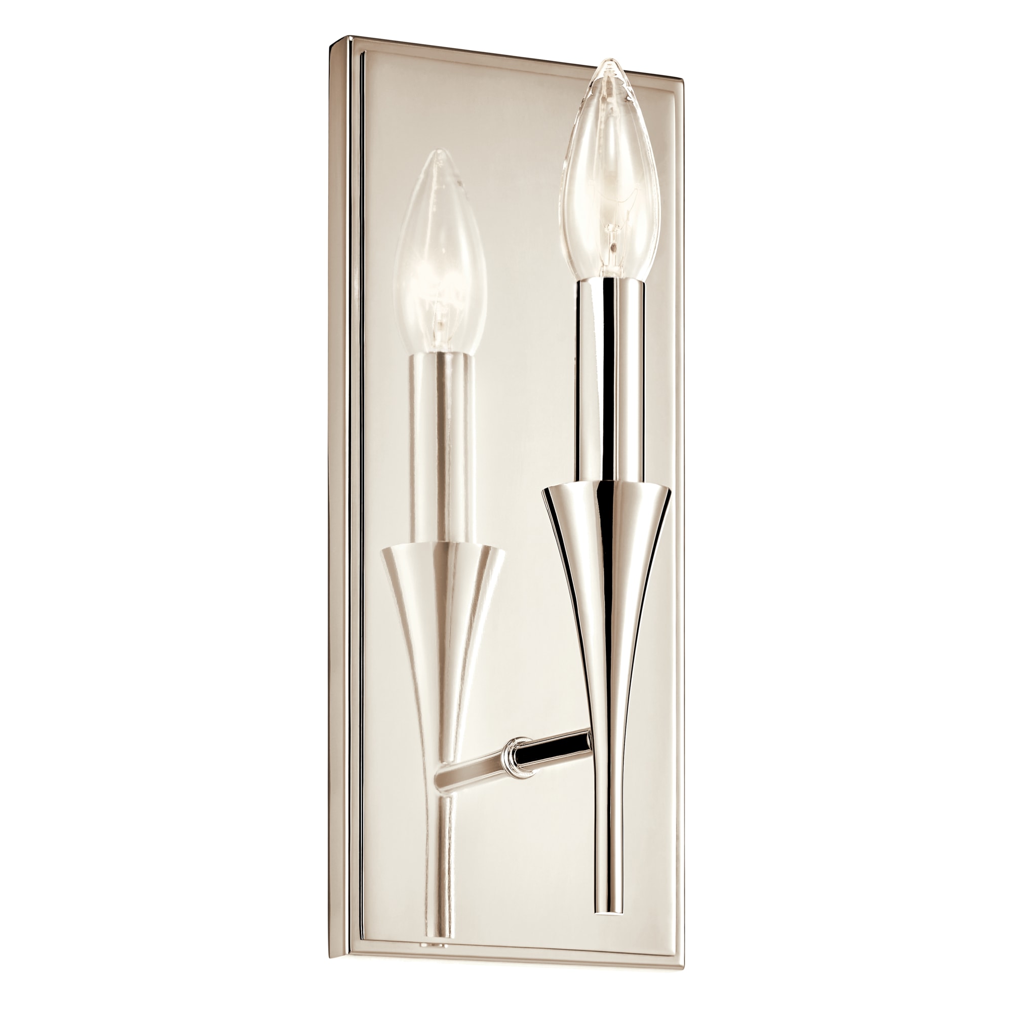 Kichler 52694PN Alvaro 5-in W 1 -Light Polished Nickel Wall Sconce