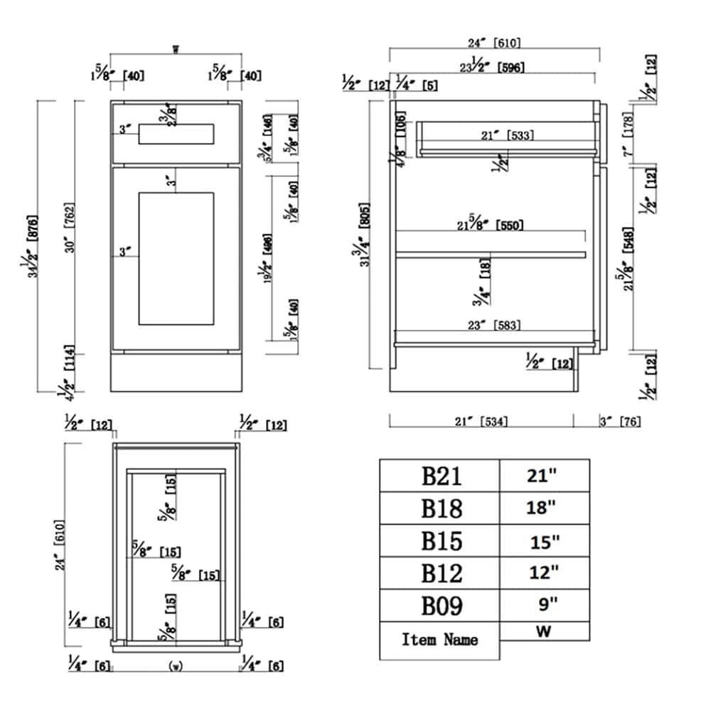 Ready to Assemble 9 in. x 34.5 in. x 24 in. Shaker Base Cabinet with 1-Door and 1-Drawer in Espresso