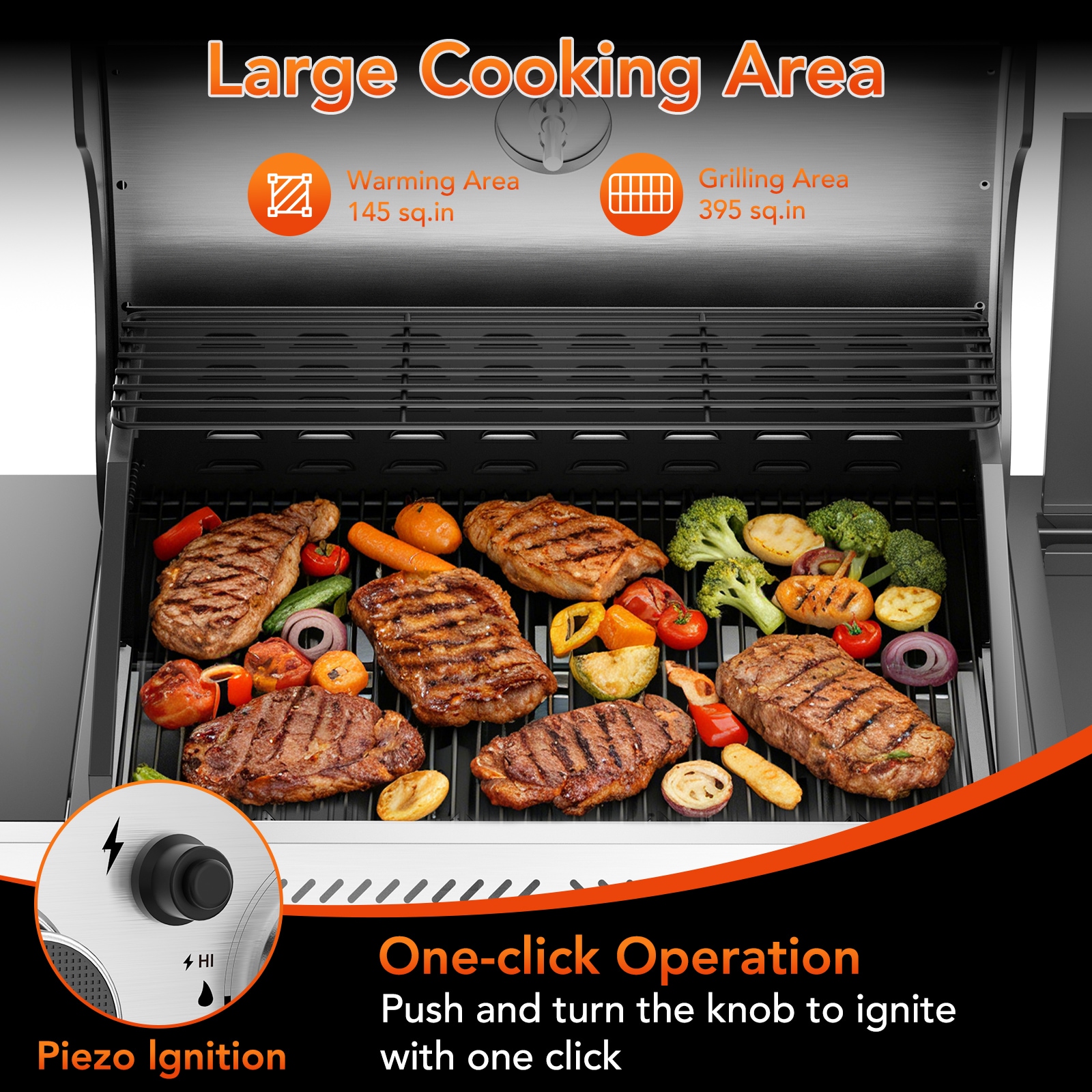 COWSAR LSG-G0141A Gas-Grill - View #4