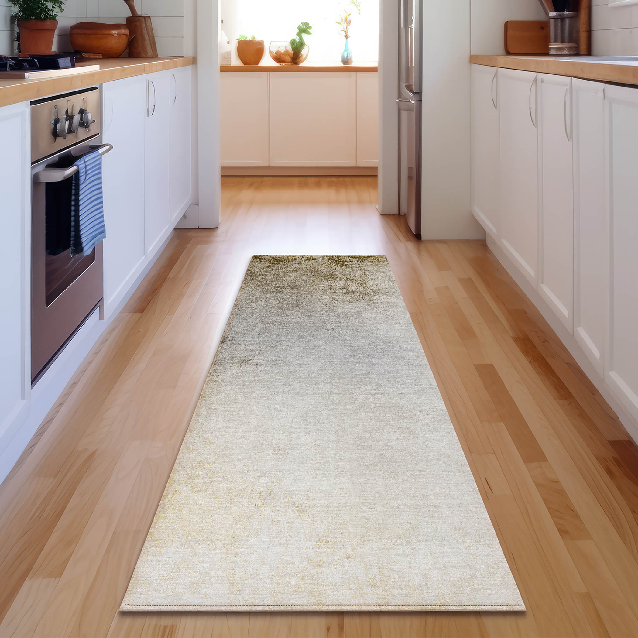 Addison Rugs AMF601TP2X8 Mayfield AMF601TP 2 x 7 (ft) Loomed Polyester Taupe Rectangular Indoor Geometric Machine washable Area rug