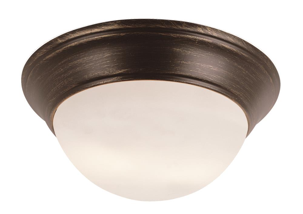 Lucid Lighting 57703 ROB 2 -Light 11-in Oil-rubbed Bronze Flush Mount Light