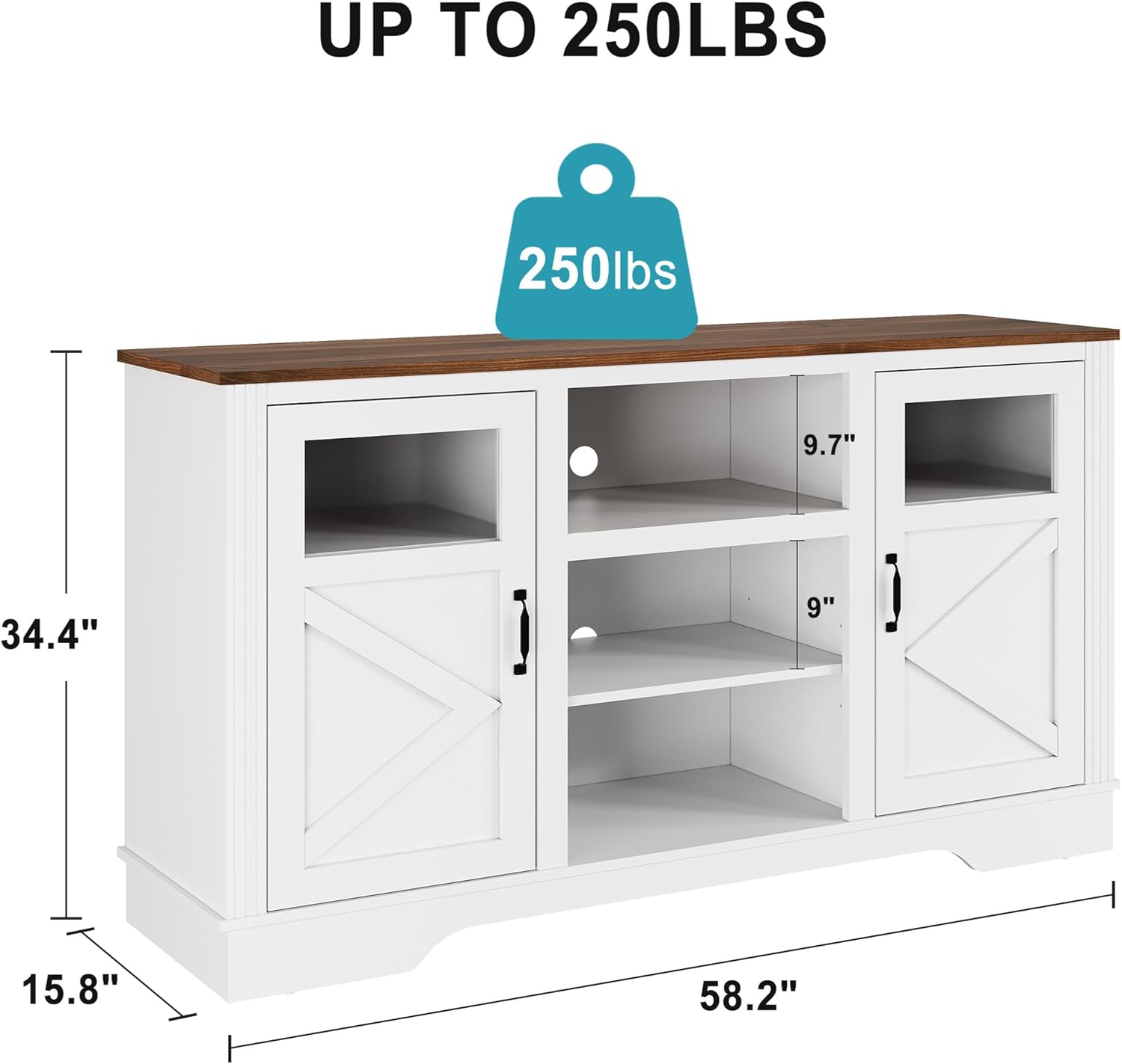 Qeetex LHF-DSG-PHO-161WQV5G Tv-Stands - View #2