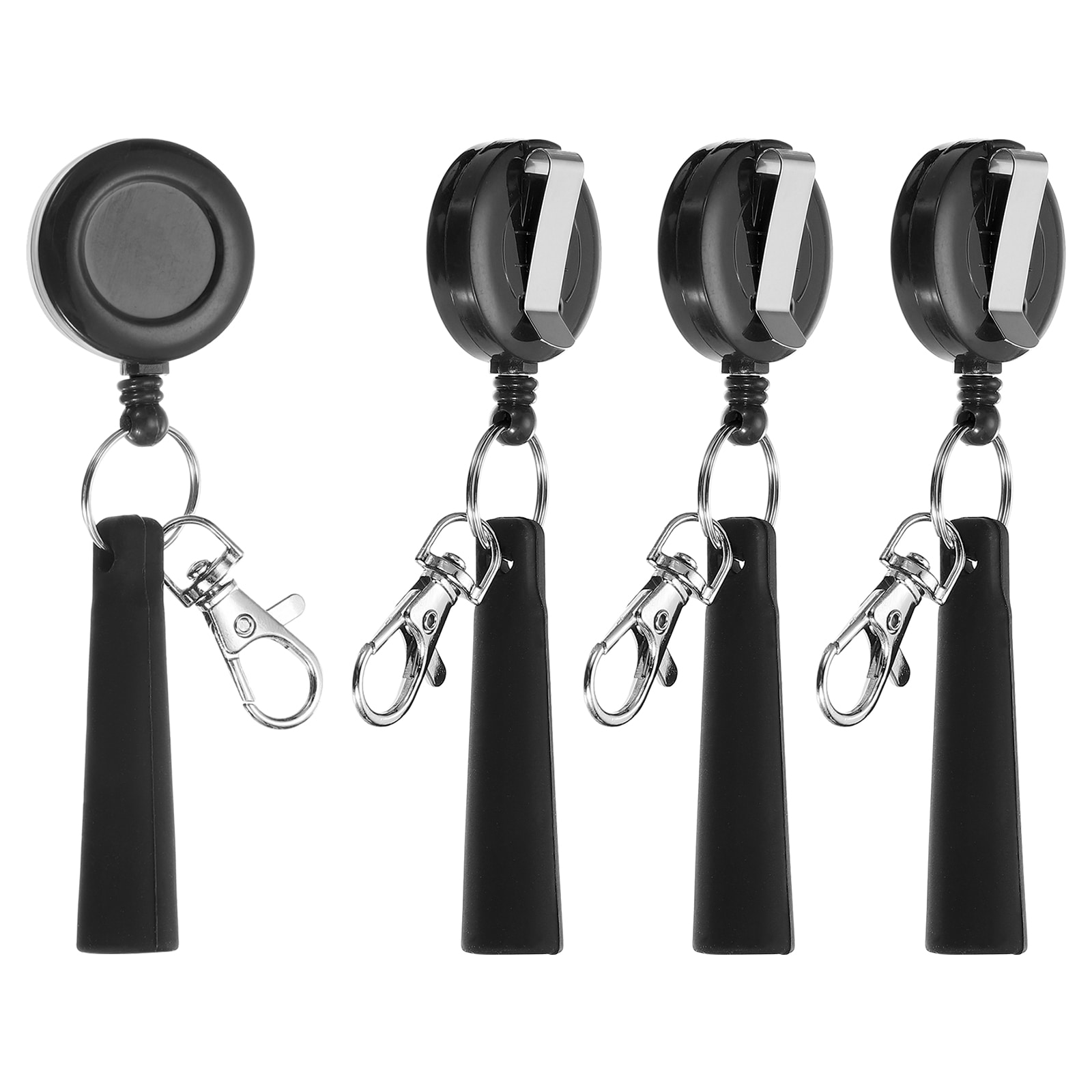 PATIKIL - Retractable Pen Holder 4pcs Pull Pen Pencil Holder Elastic Silicone Grip Pencil Holder ...