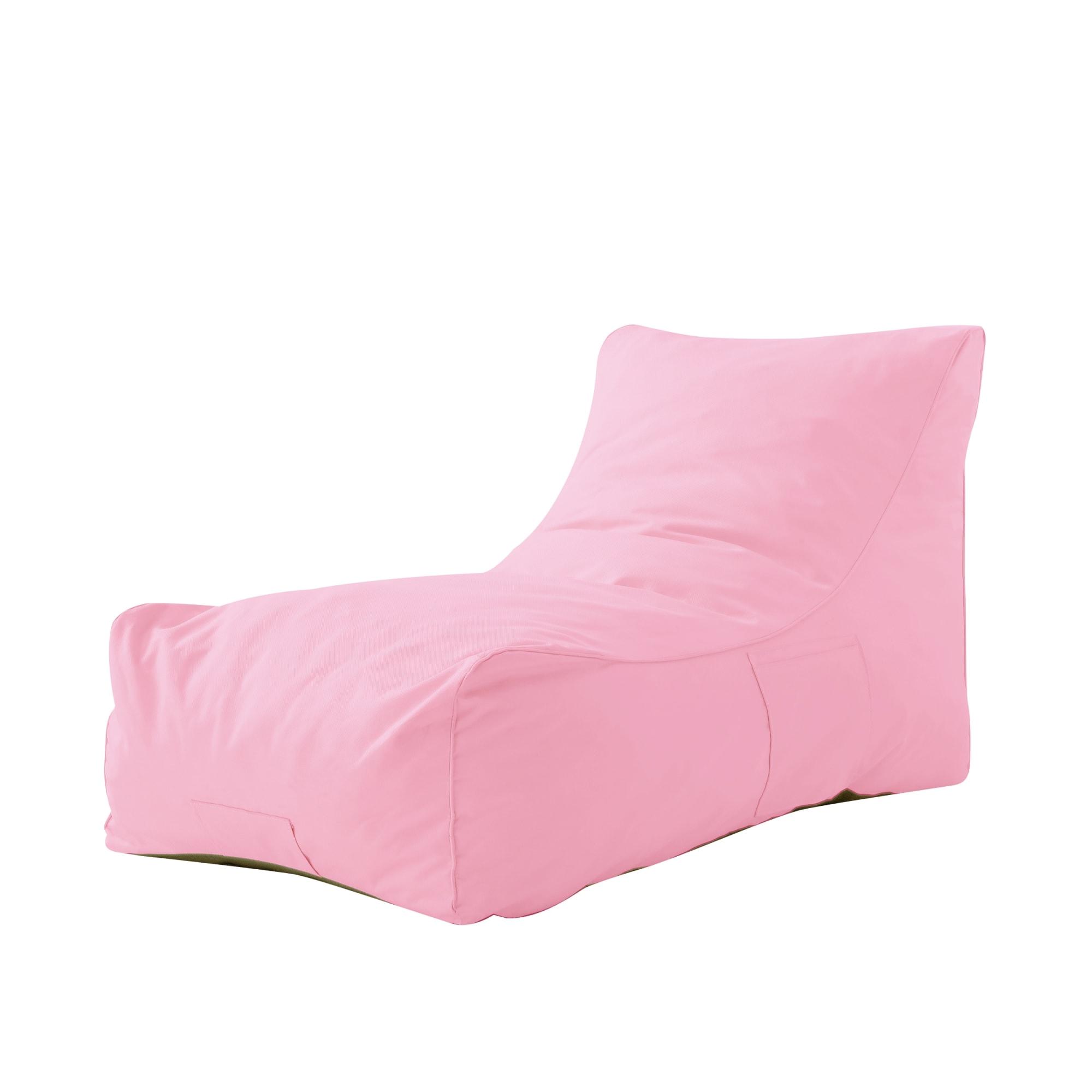 Loungie Resty Pink Bean Bag Chair with Removable Cover - Contemporary ...