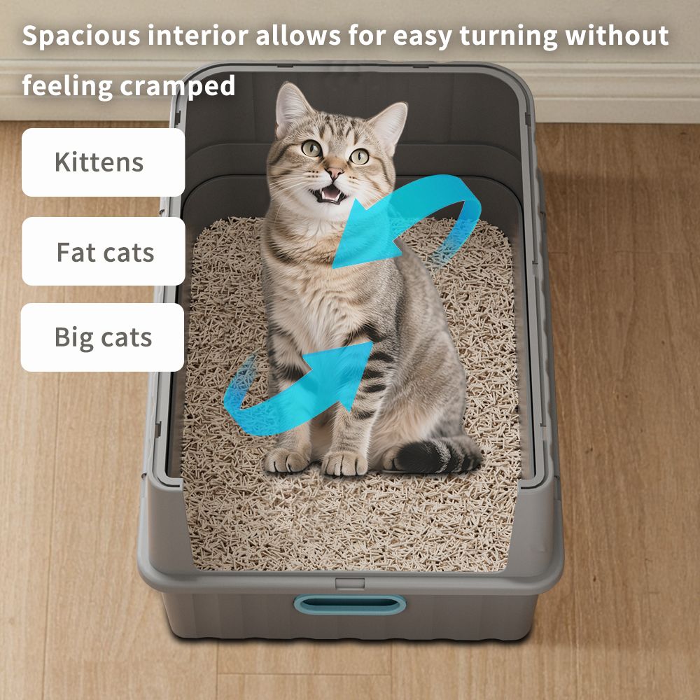 JUSHUA FL-7HYVAU Cat-Litter-Box - View #3