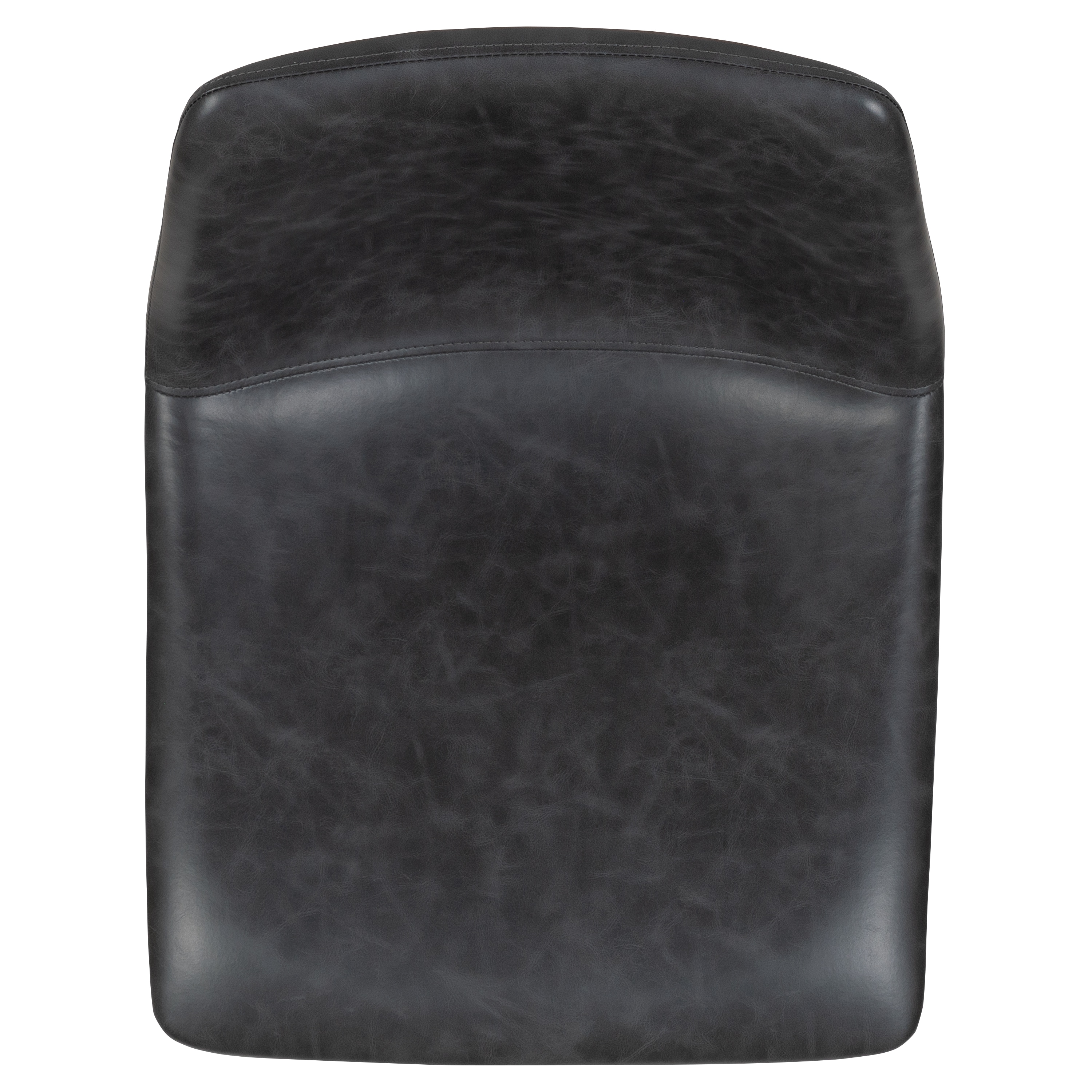 Reagan 30" Gray LeatherSoft & Metal Bar Height Stools, Set of 2
