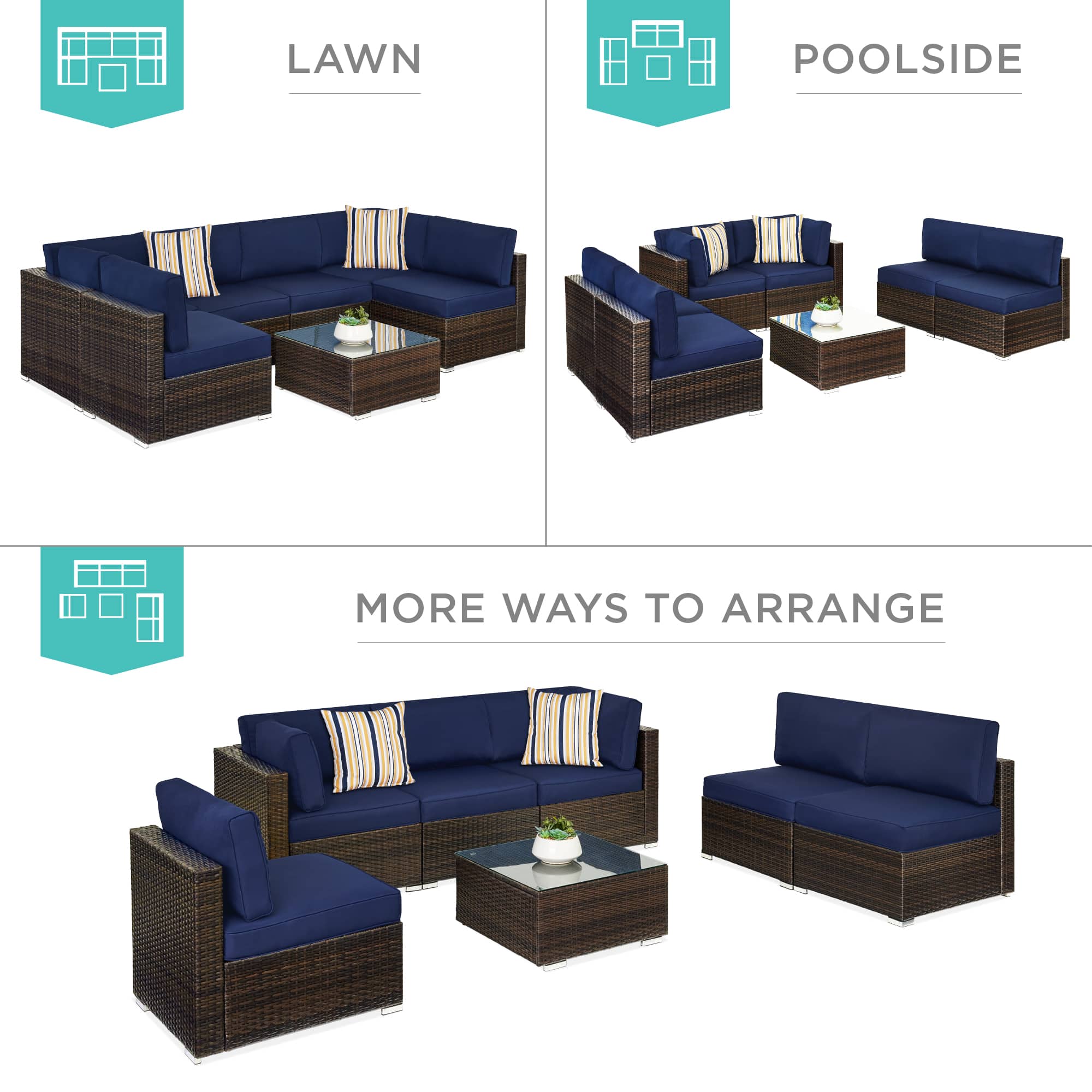 Best Choice Products SKY7212 Patio-Conversation-Sets - View #3