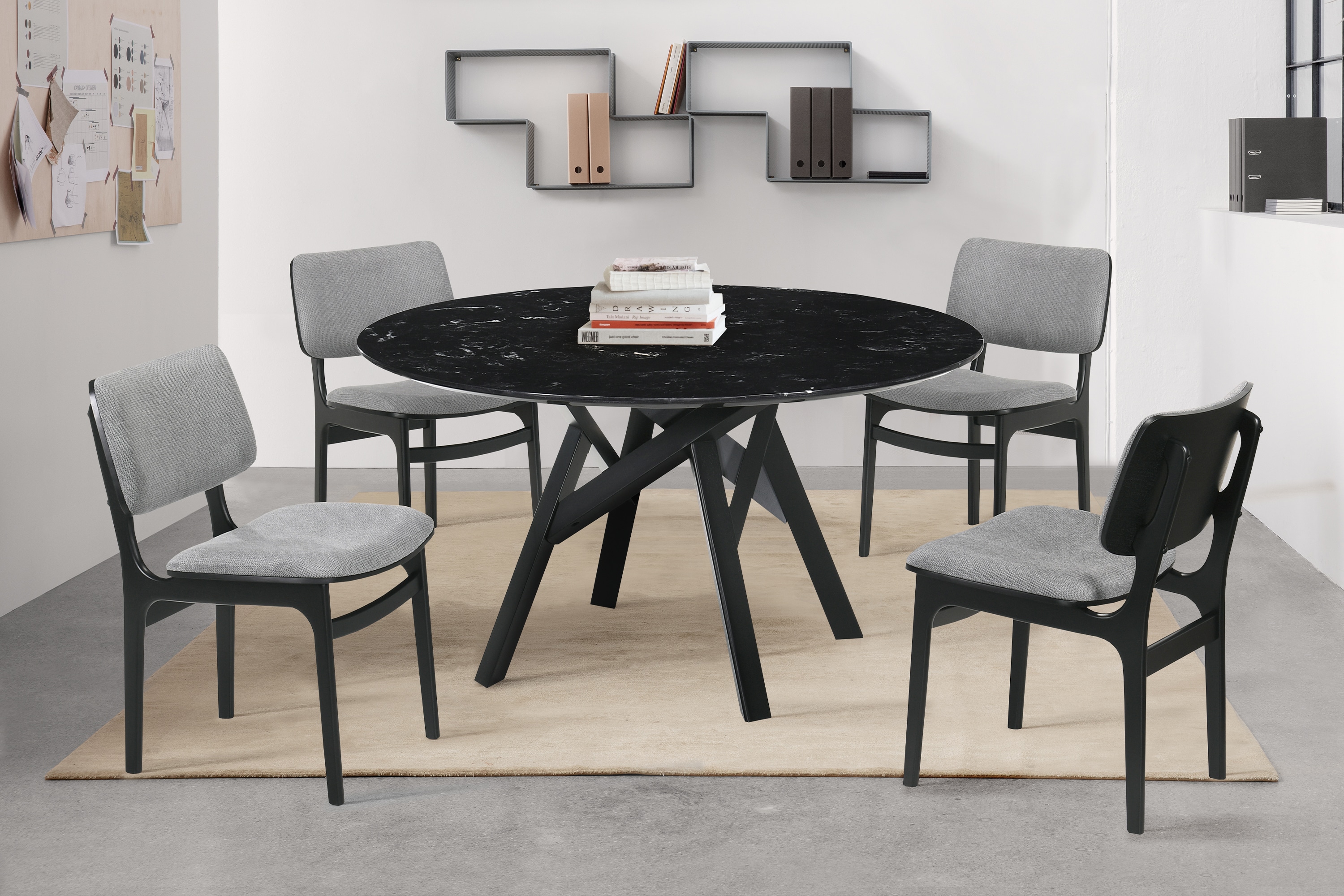 Armen Living LCLMSIGRBL Dining-Chairs - View #9