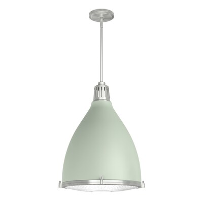 Hunter Bluff View Soft Sage And Brushed Nickel 3 Light Pendant In The Lighting Department At Com - Sage Green Pendant Ceiling Light
