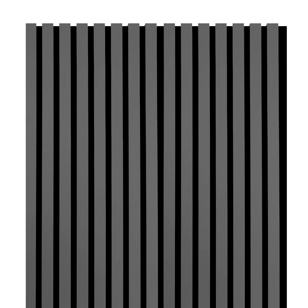 HIGHLANDERHOME ACP-DARKGRAY 94-in x 24-in Gray Veneer Acoustical Sound Absorbing Panel