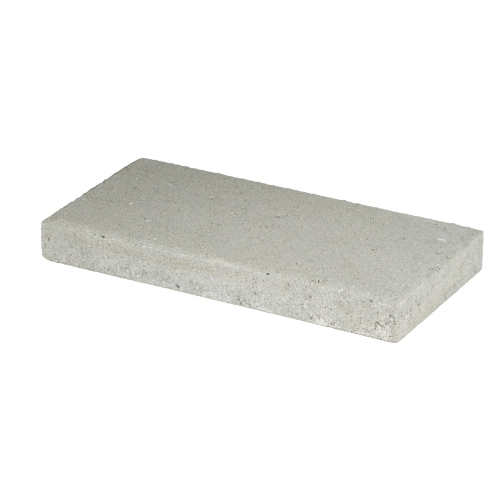  196-2NAT 16-in L x 8-in W x 2-in H Rectangle Gray Concrete Patio stone