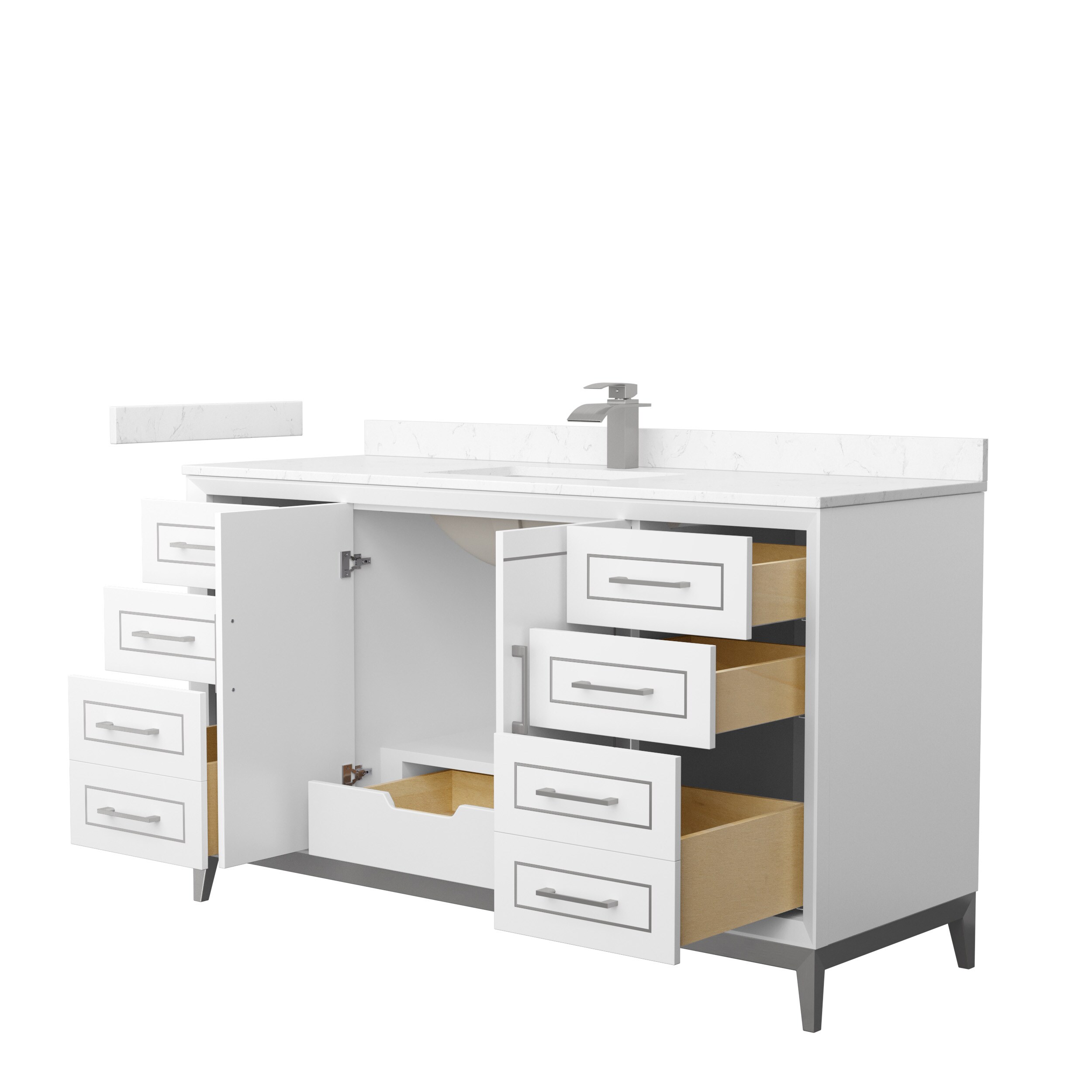 Wyndham Collection WCH515160SWHC2UNSMXX Bath-Vanity-Combo - View #2