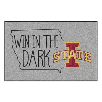 FANMATS Iowa State Cyclones 1-1/2-ft x 2-1/2-ft Red Rectangular Indoor Door Mat FANMATS Iowa State Cyclones 1-1/2-ft x 2-1/2-ft Red Rectangular Indoor Door Mat