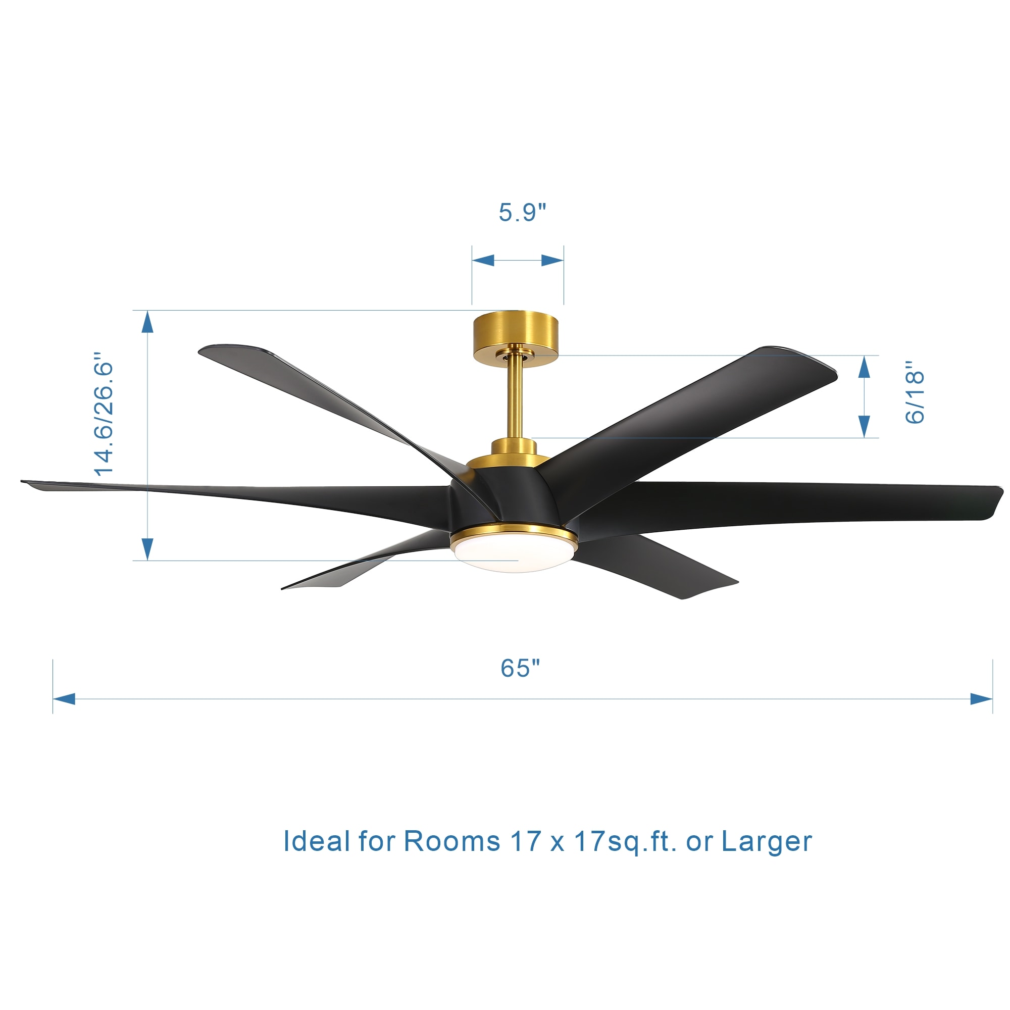 Breezary 24023-GB Ceiling-Fans - View #9