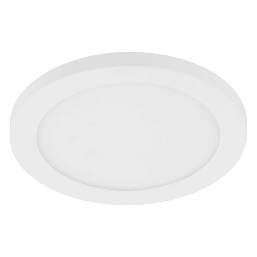 EGLO 203675A Trago 7 1 -Light 7.09-in Satin White Flush Mount Light ENERGY STAR Certified