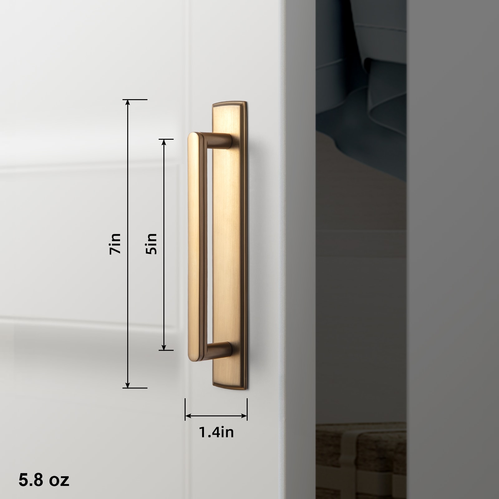 Miaokesen 2065-G011-128-UBR-2 Cabinet-Pulls - View #2