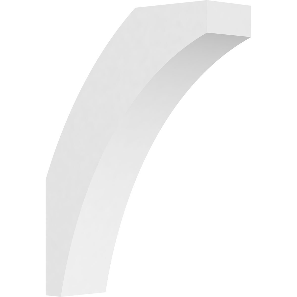 Ekena Millwork BRCP05X18X24THR 5-in x 18-in x 24-in Unfinished PVC Standard Thorton Knee Brace