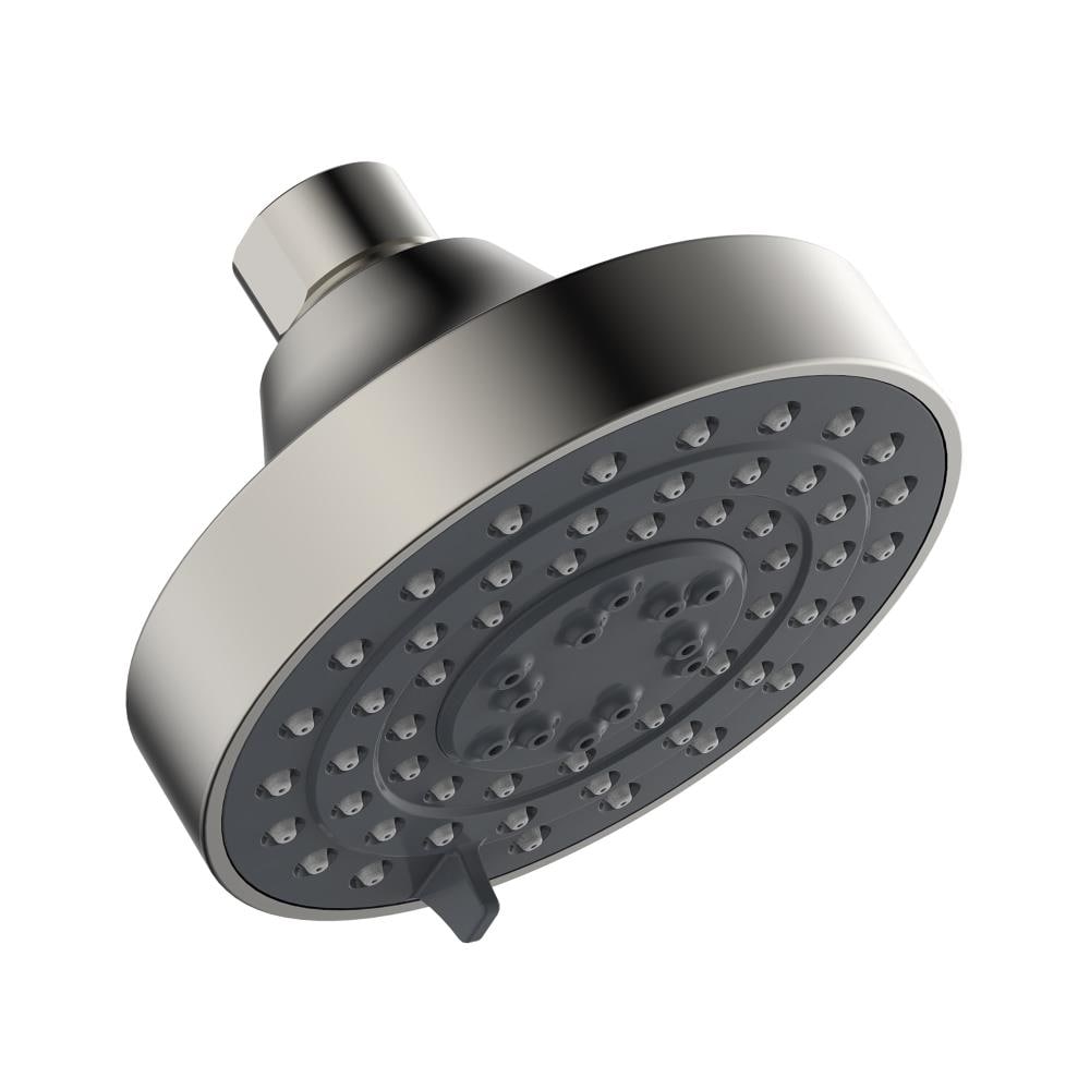 Design House 595108 Middleton II 3.0 -Spray Satin Nickel 4.13-in Round Fixed Rain Shower Head 1.8 GPM