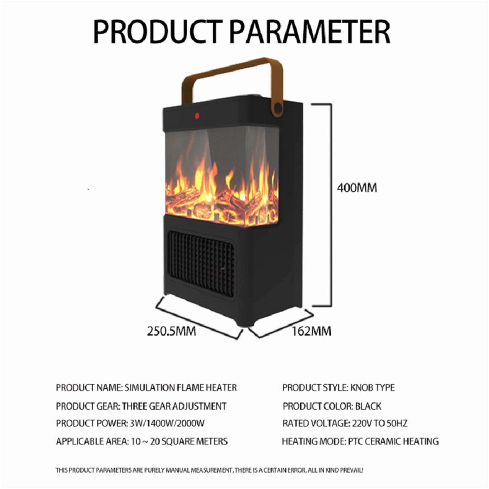 BABOOM BOM-P10034US-CO Portable-Electric-Heat - View #2