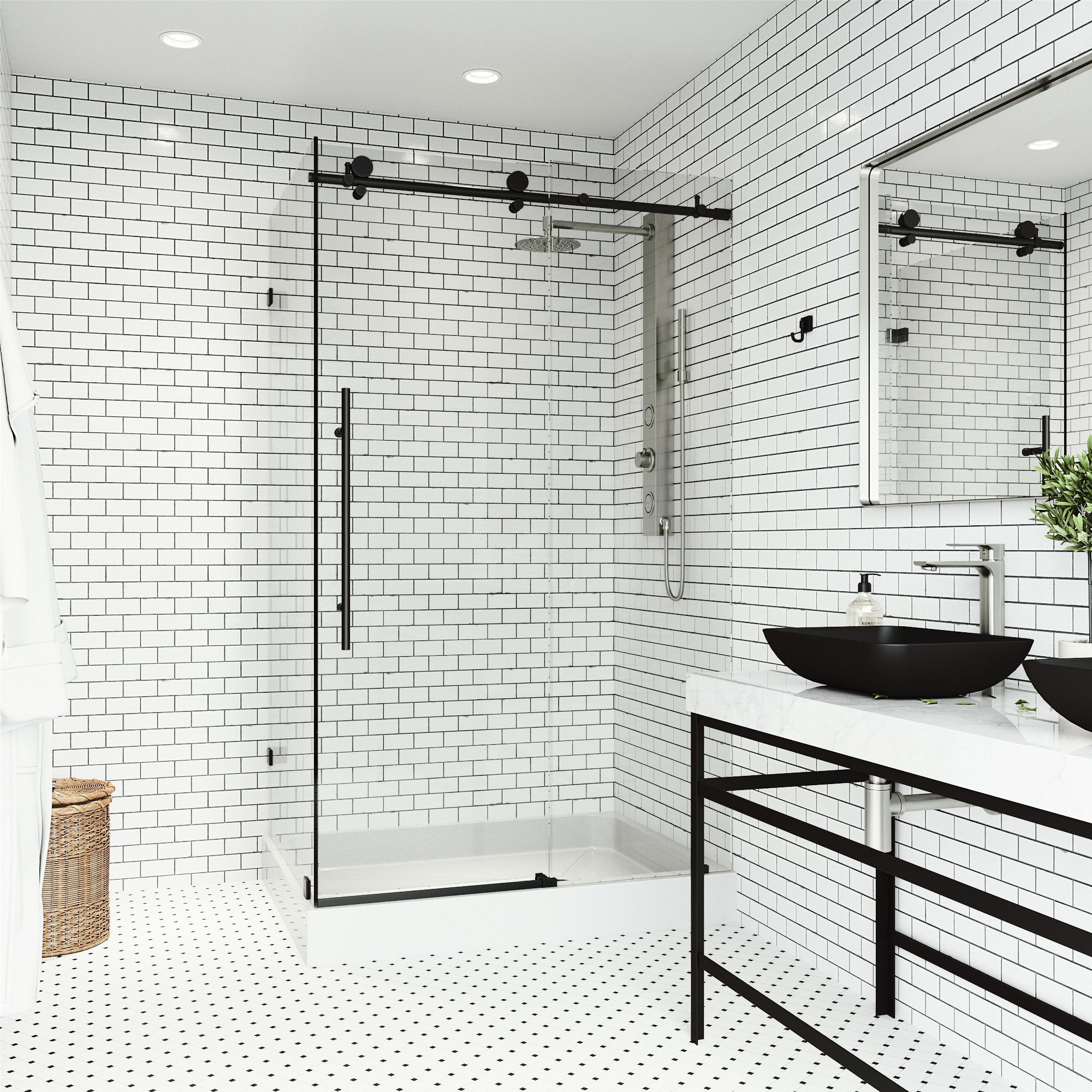 VIGO VG6053MBCL48WR Alcove-Shower-Kit - View #5