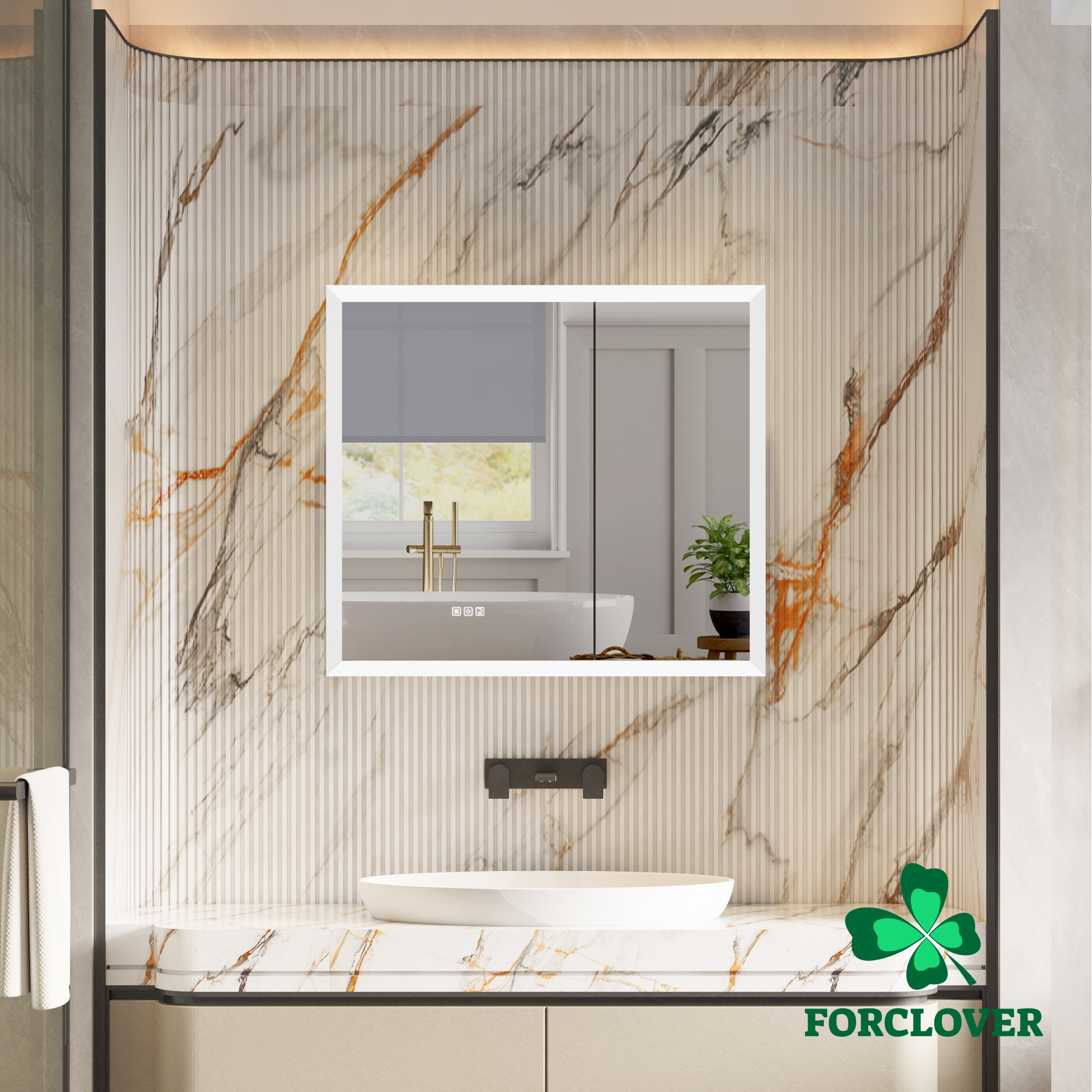 Forclover MCLE-W133632 Bathroom-Medicine-Cabinets - View #18