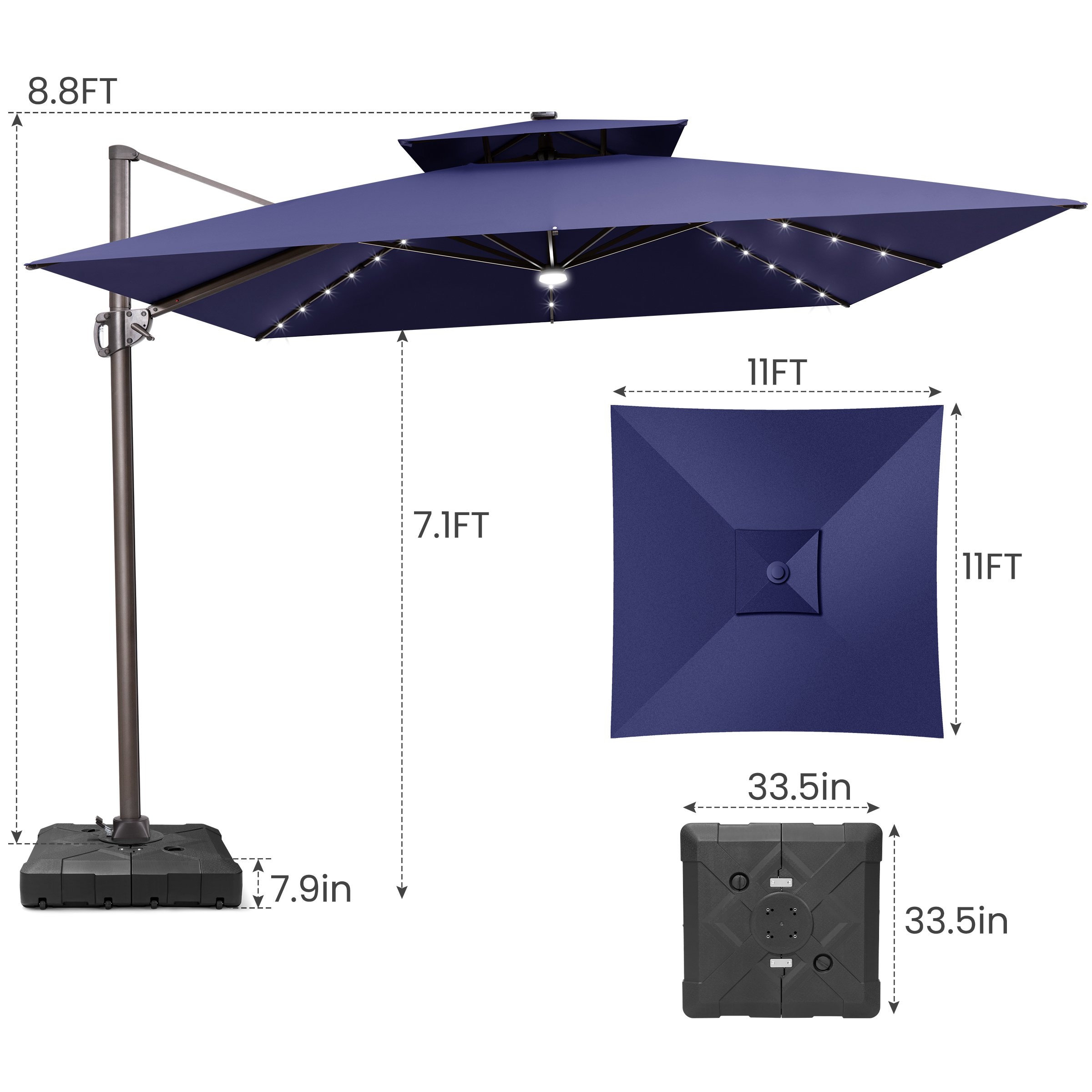 Crestlive Products CL-PU87LNAV-UB008BLK Umbrellas-2 - View #3