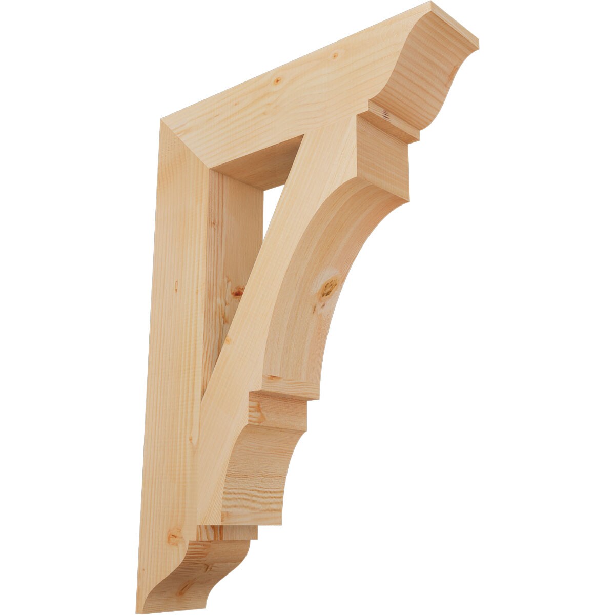 Ekena Millwork BKT06X26X38BOA01SDF Balboa traditional smooth 5-1/2-in x 26-in x 38-in Douglas fir Brown Wood Standard bracket