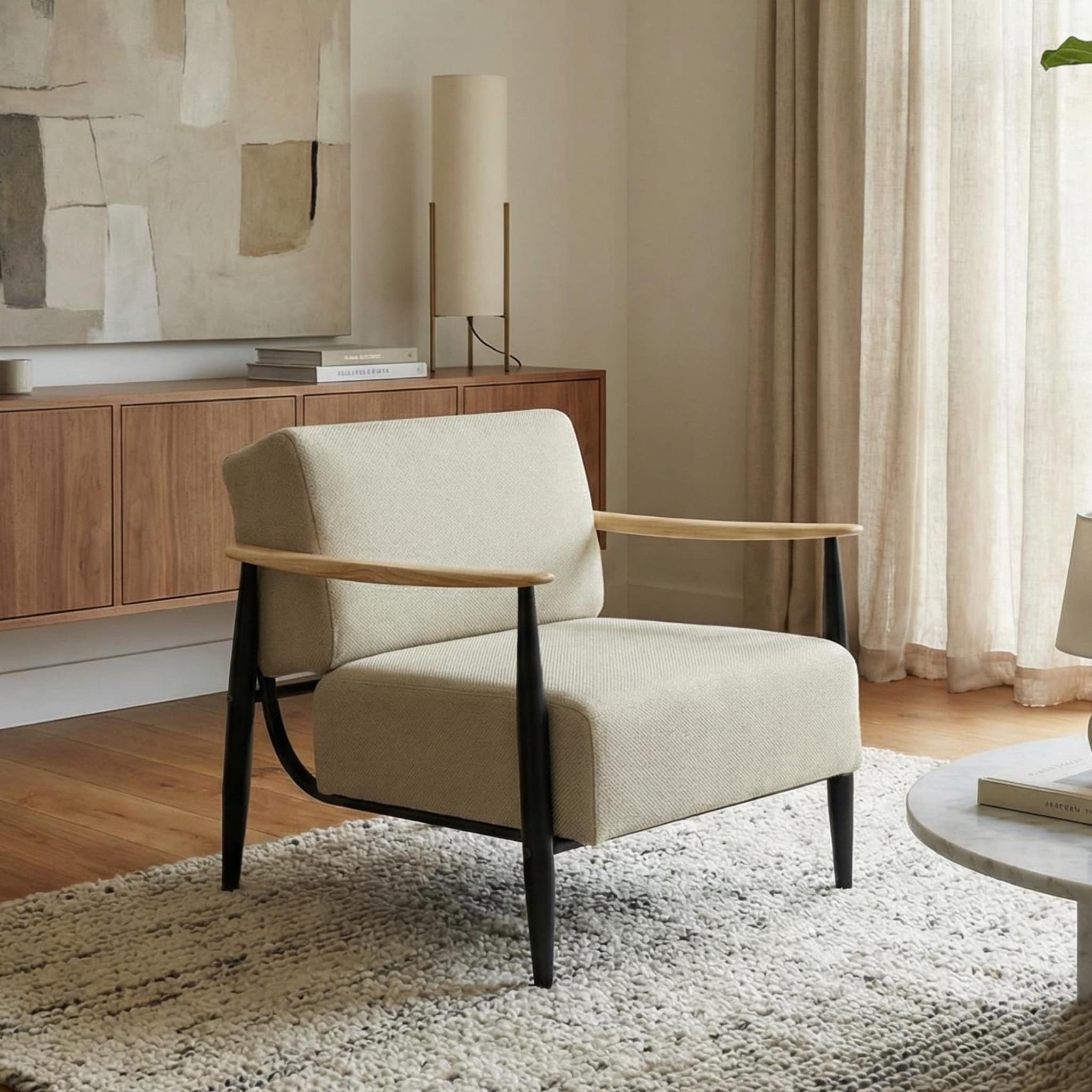 Homy Casa MOLICA OAK Sofas-Loveseats - View #3