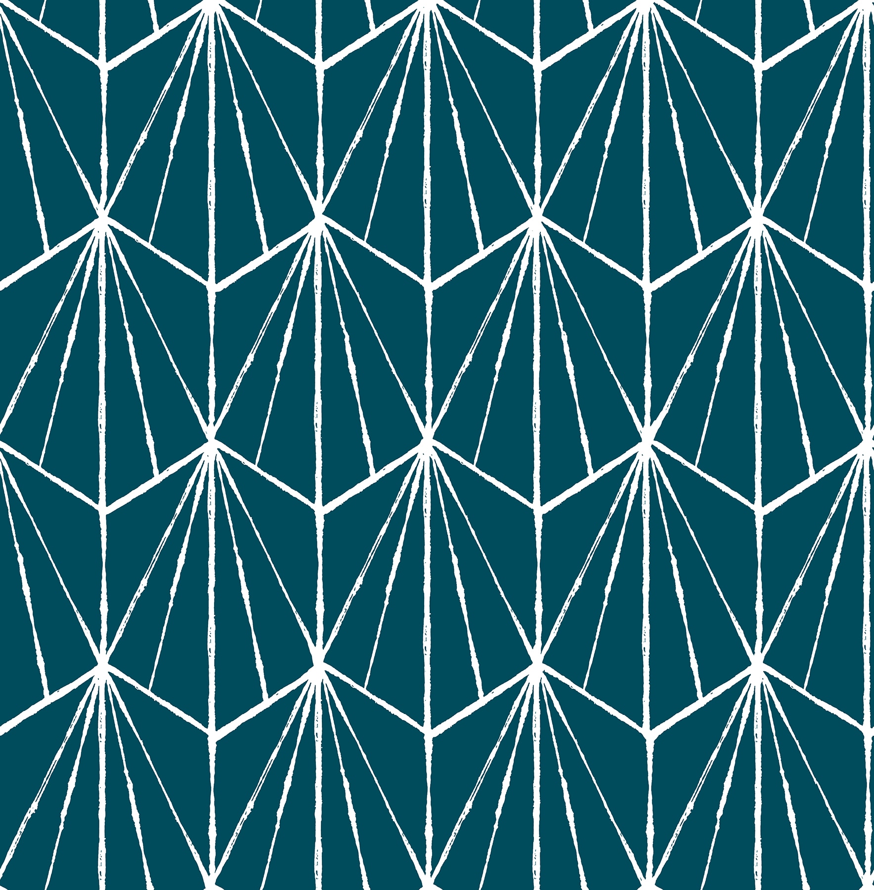Indigo Geometric Self-Adhesive Peel and Stick Wallpaper
