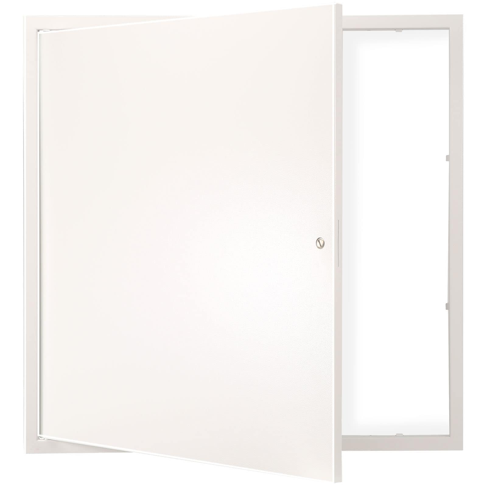 VEVOR SCJXMBD1616I04989V0 Access Panel for Drywall and Ceiling  16 x 16 Inch Plumbing Access Panels  Reinforced Access Door  Heavy Duty Steel Wall Hole Cover  Easy Install Removable Hinged Panel for Wiring and Cables  Silver
