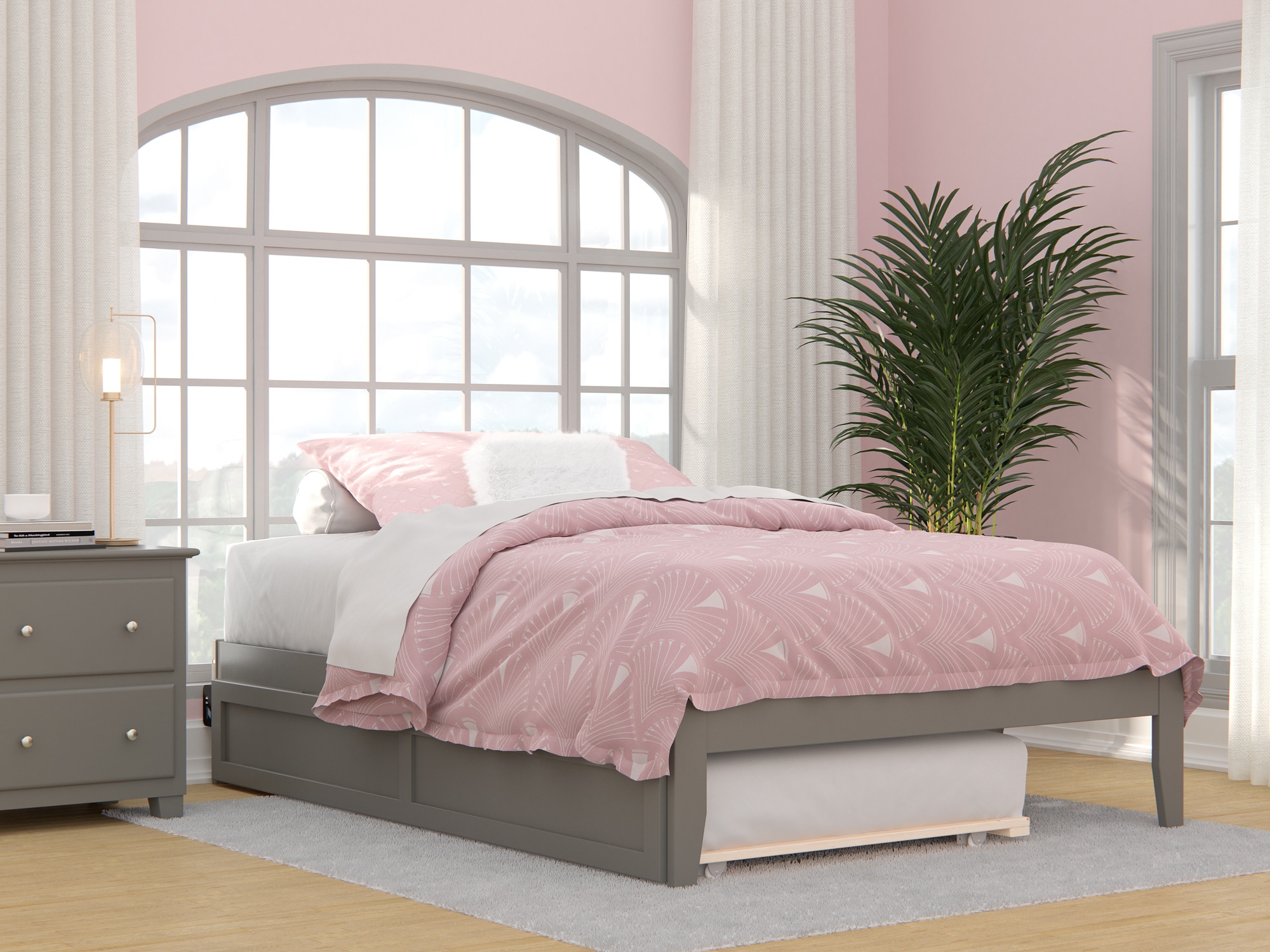 AFI Furnishings AG8011239 Colorado Grey Full Wood Trundle Bed