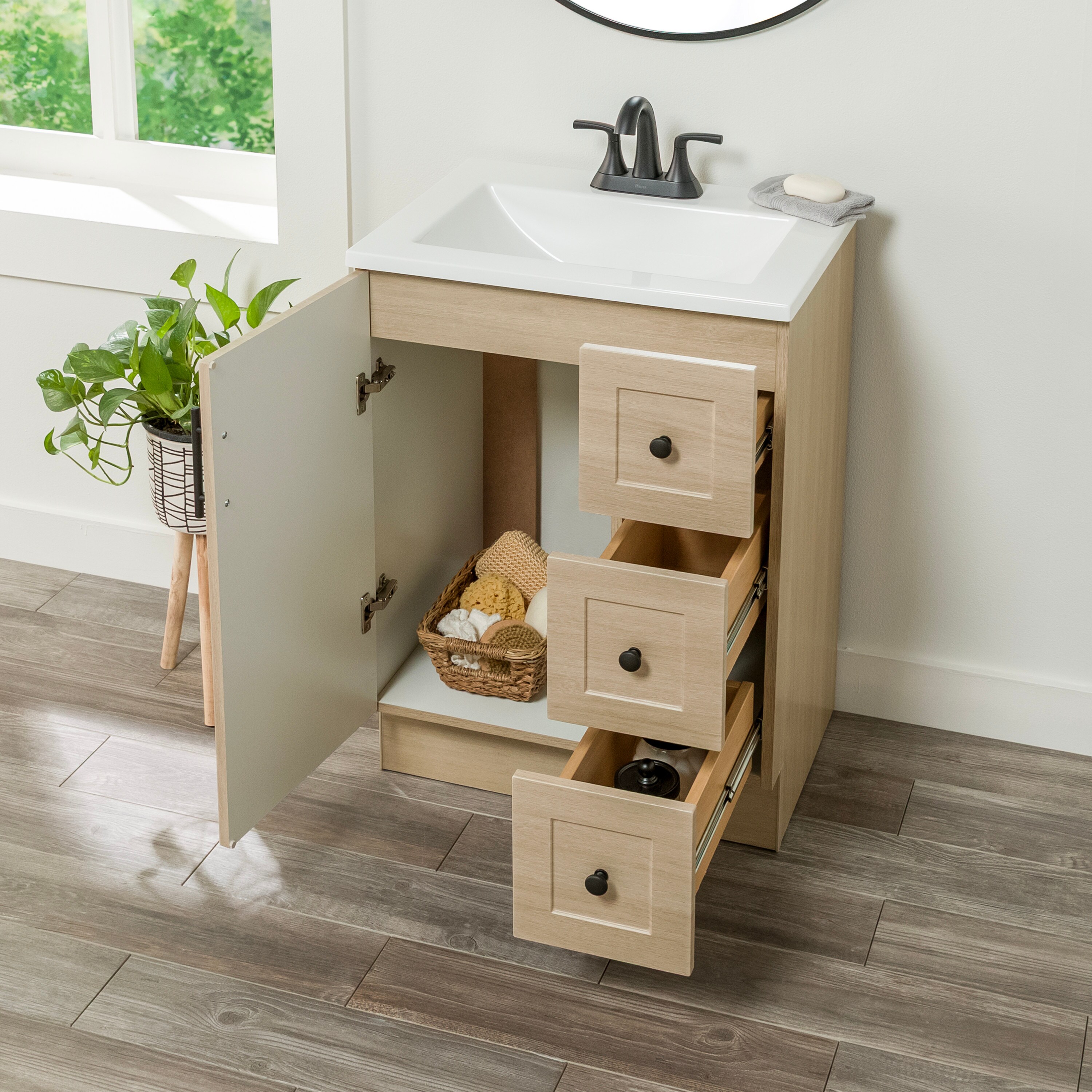 Project Source DV24P2-BK Bath-Vanity-Combo - View #3