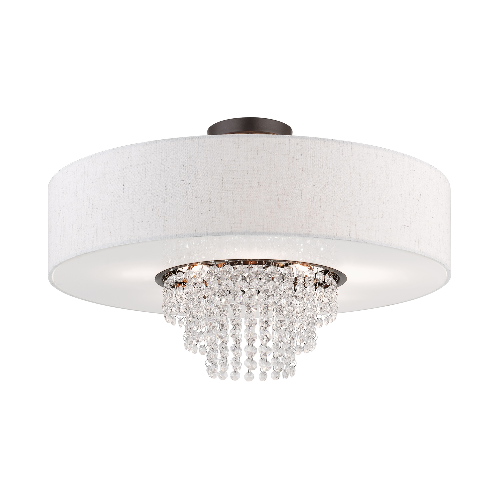 Carlisle English Bronze 5-Light Indoor/Outdoor Semi-Flush Drum