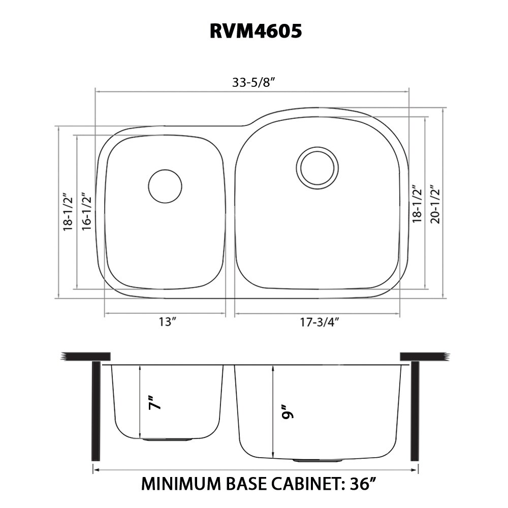 Ruvati RVM4605 Kitchen-Sinks - View #14