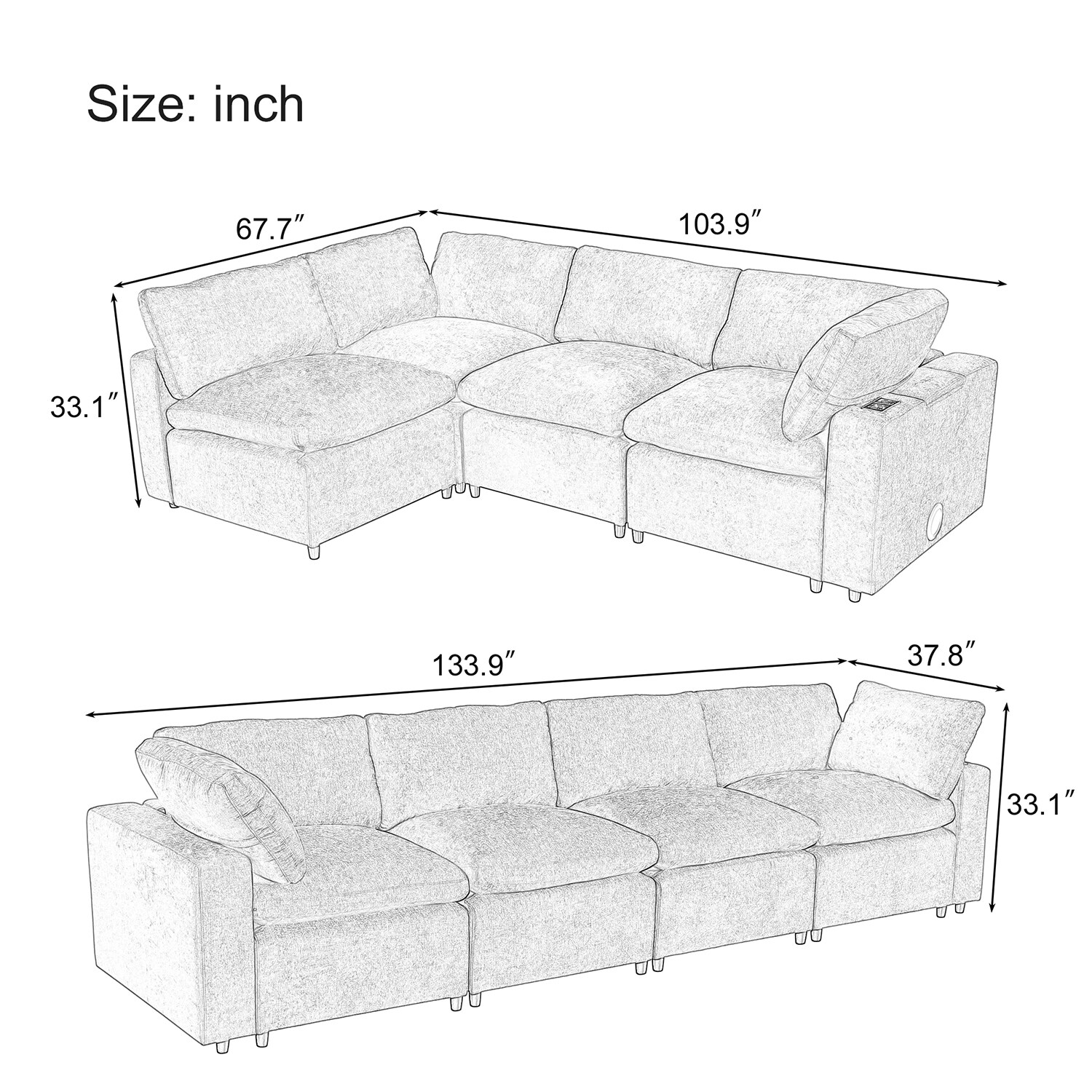 GZMR GZ-W247S00366 Sofas-Loveseats - View #13